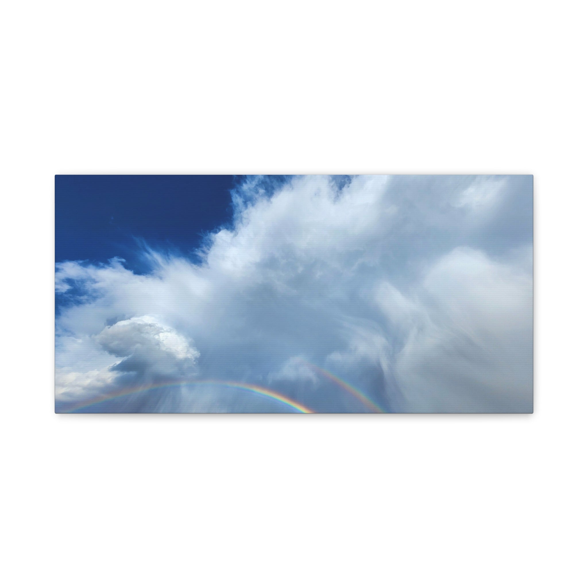 Rainbow Cloud Art Canvas Print, Stretched Wall Decor, Home/Office Art, Gift for Nature Lovers, Gallery Wall Accent