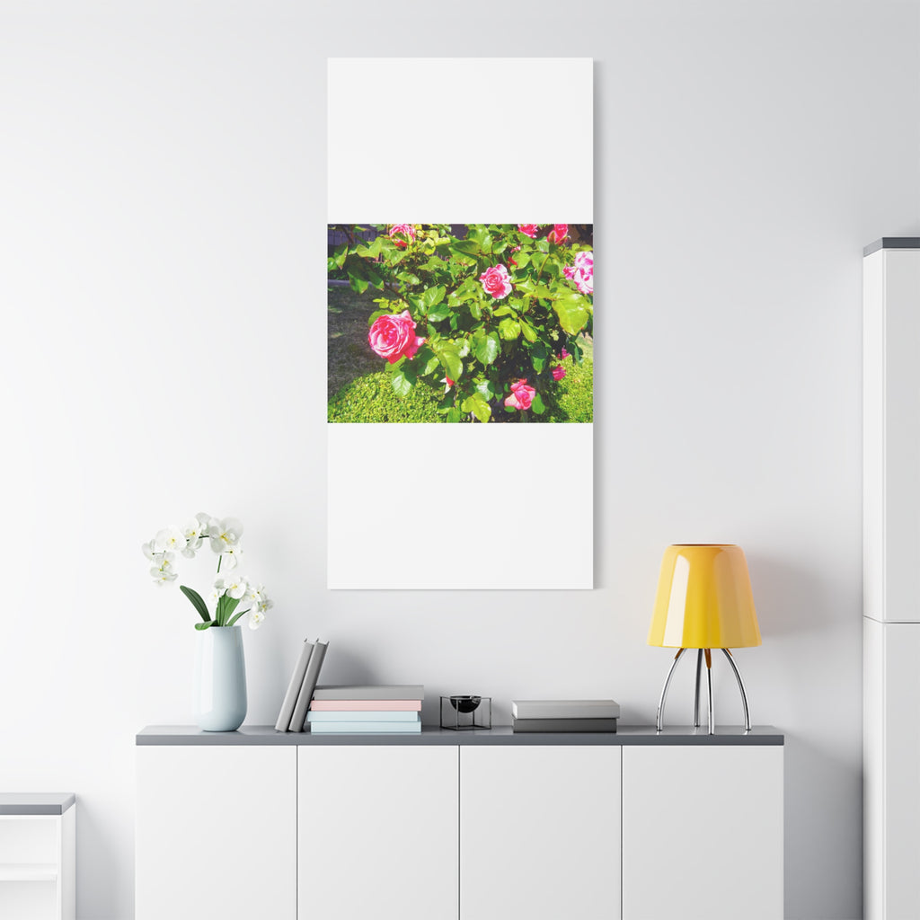 Floral Canvas Wall Art, Pink Rose Decor, Home Gallery Piece, Flower Photography, Garden Wall Decor, Floral Print