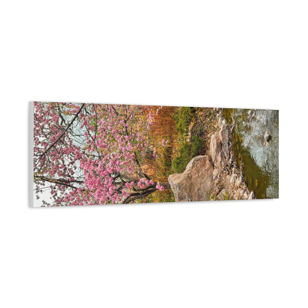 Blossoming Serenity Canvas Print, Floral Wall Art, Nature Decor, Home Aesthetic, Gift Idea for Garden Lovers, Spring Decor