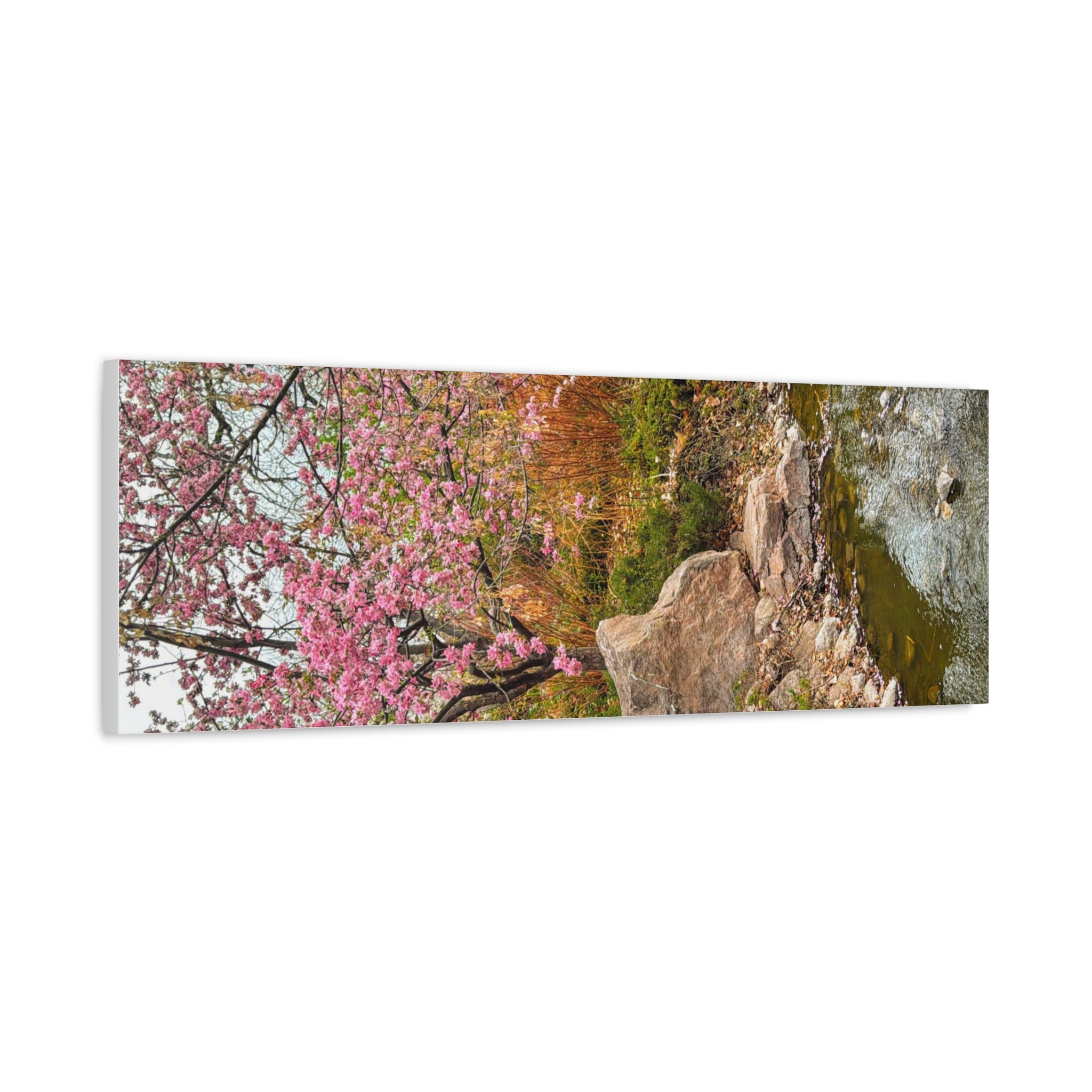 Blossoming Serenity Canvas Print, Floral Wall Art, Nature Decor, Home Aesthetic, Gift Idea for Garden Lovers, Spring Decor