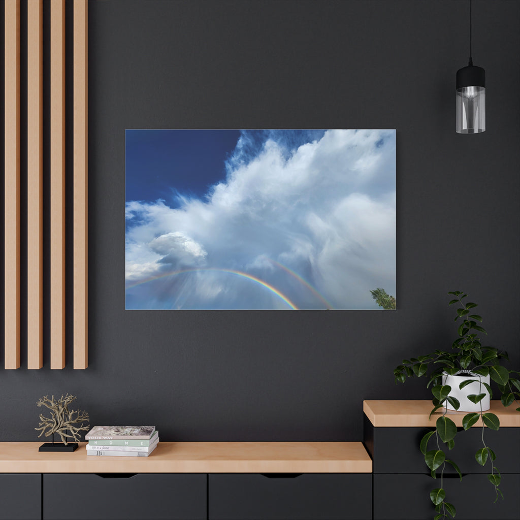 Rainbow Cloud Art Canvas Print, Stretched Wall Decor, Home/Office Art, Gift for Nature Lovers, Gallery Wall Accent