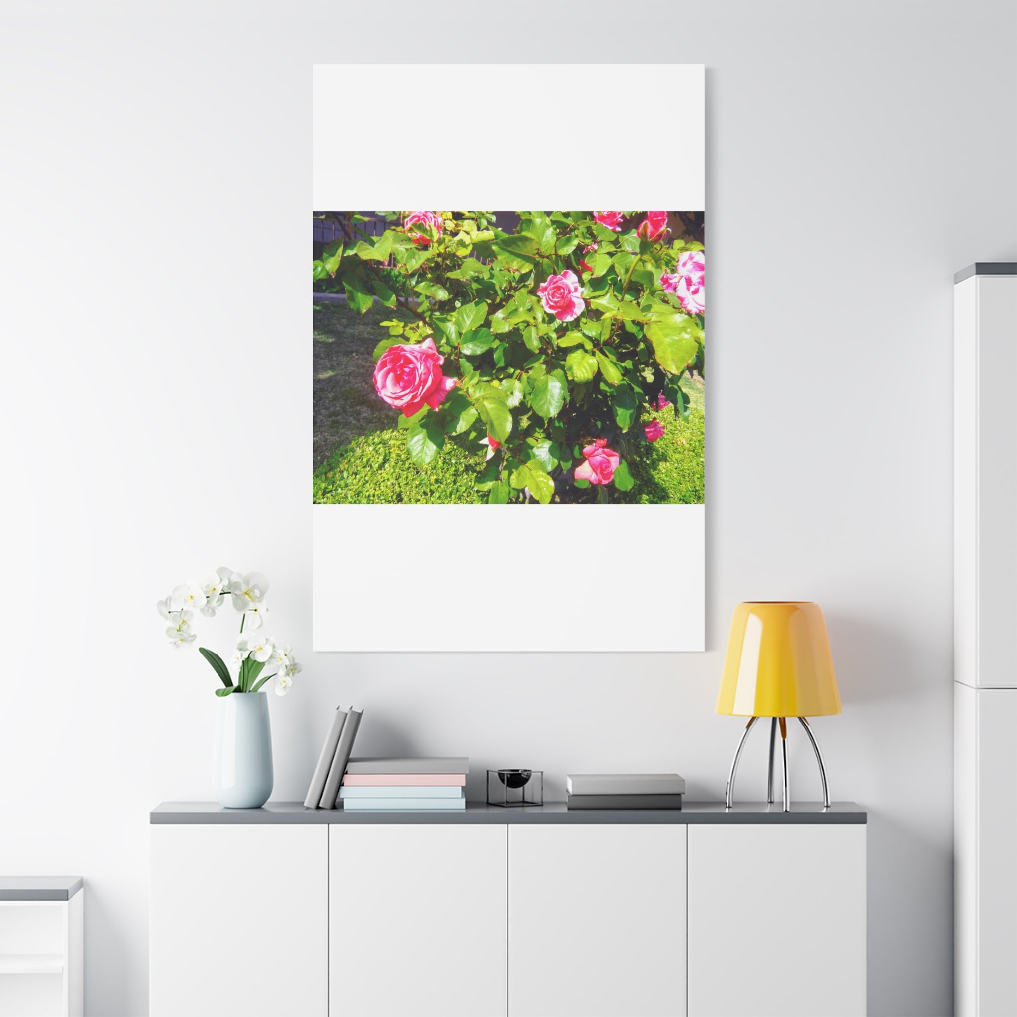 Floral Canvas Wall Art, Pink Rose Decor, Home Gallery Piece, Flower Photography, Garden Wall Decor, Floral Print