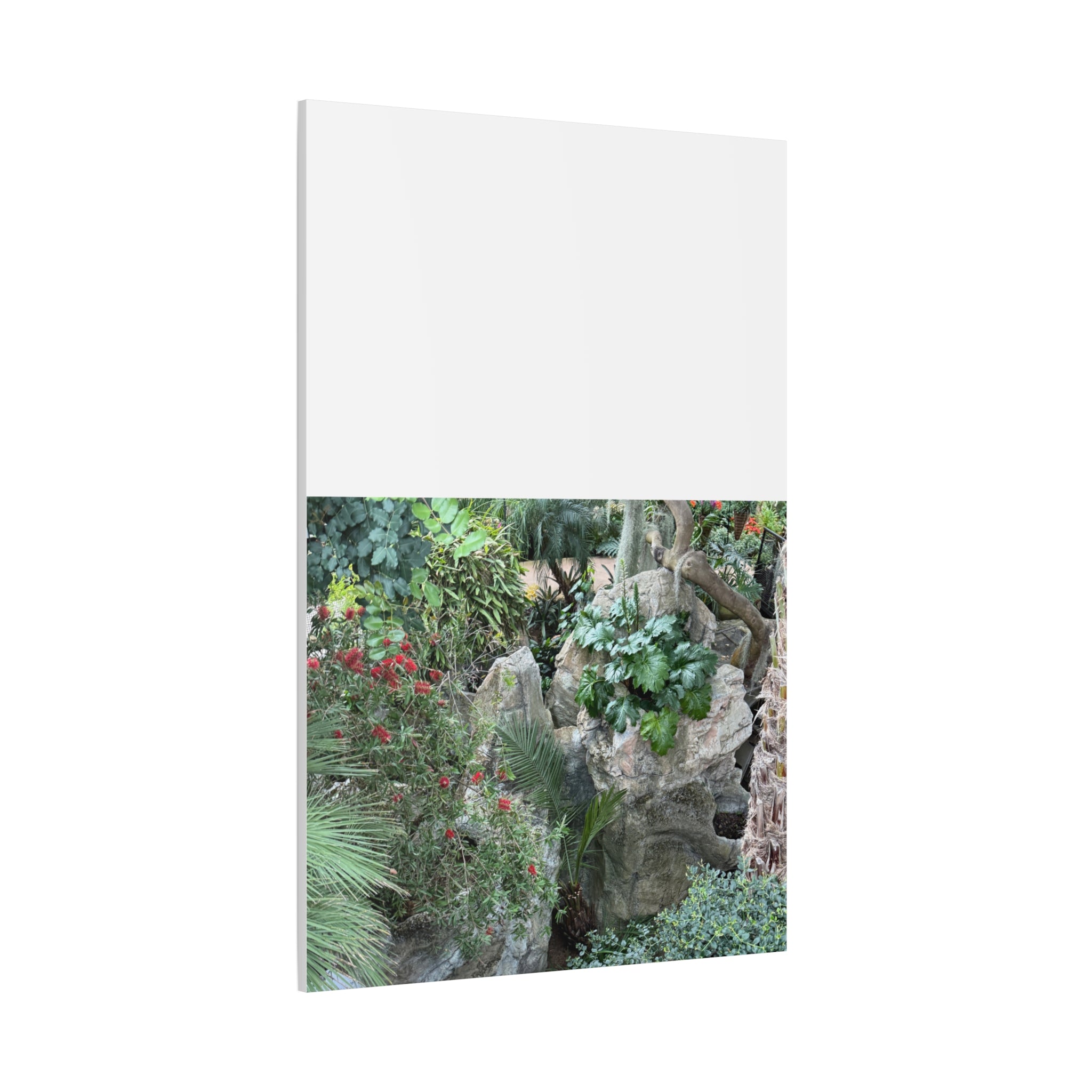Garden Landscape Canvas Wall Art, Nature Decor, Home Decoration, Gift for Nature Lovers, Eco-Friendly Art, Botanical Wall Decor