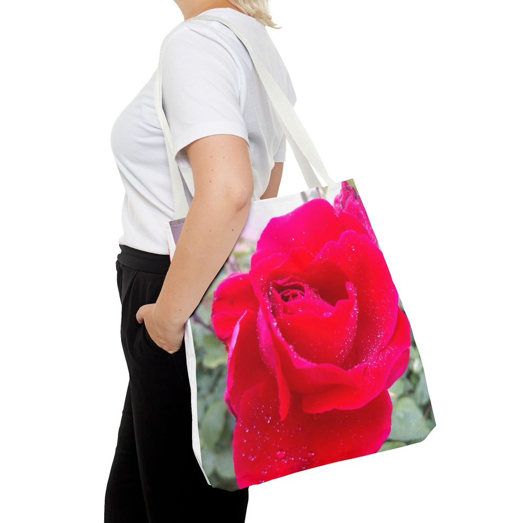 Vibrant Floral Tote Bag | Artistic Rose Design for Everyday Use, Eco-Friendly Shopping, Perfect Gift for Garden Lovers