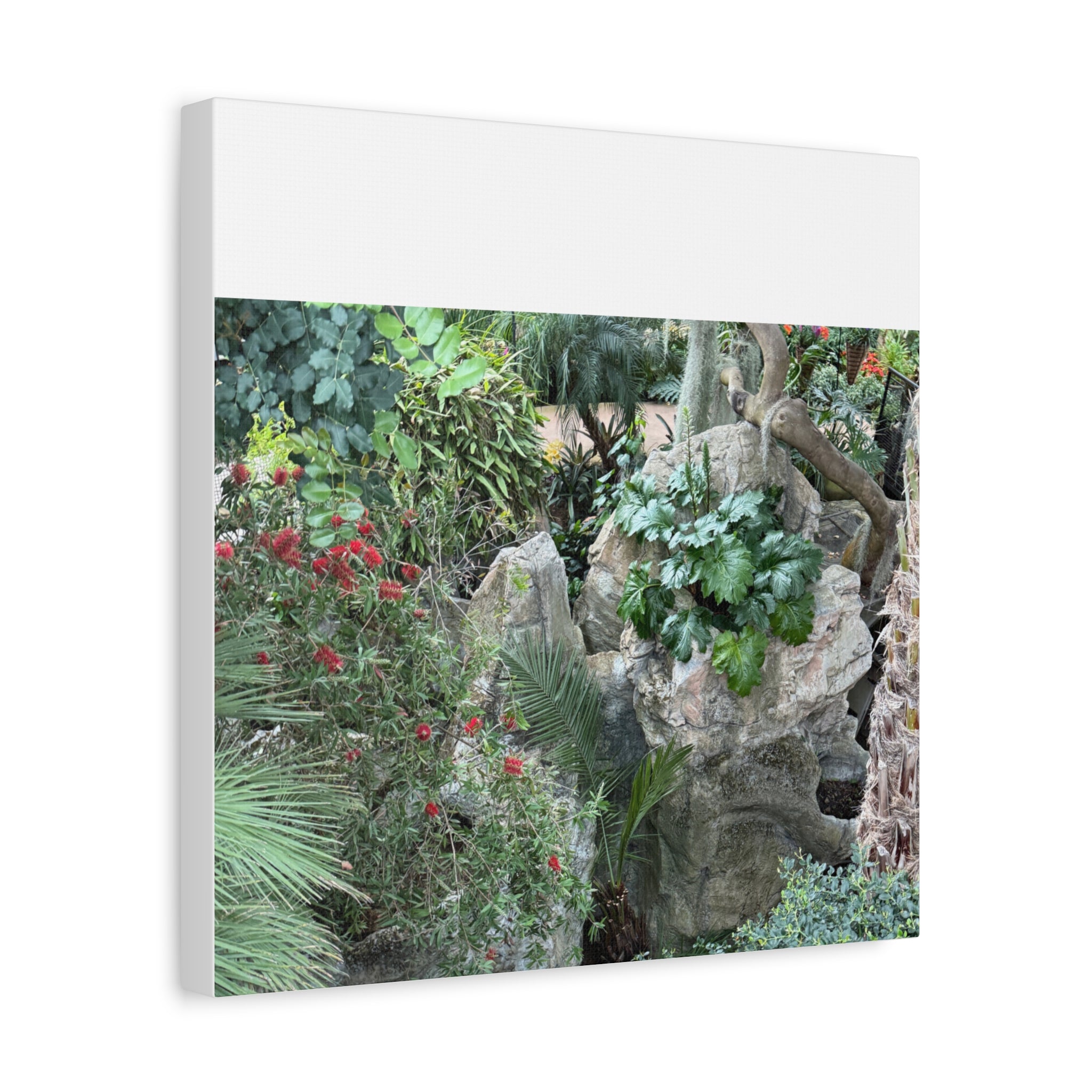 Garden Landscape Canvas Wall Art, Nature Decor, Home Decoration, Gift for Nature Lovers, Eco-Friendly Art, Botanical Wall Decor