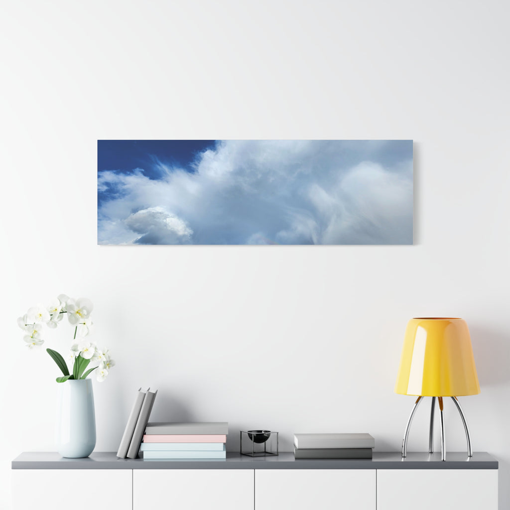 Rainbow Cloud Art Canvas Print, Stretched Wall Decor, Home/Office Art, Gift for Nature Lovers, Gallery Wall Accent
