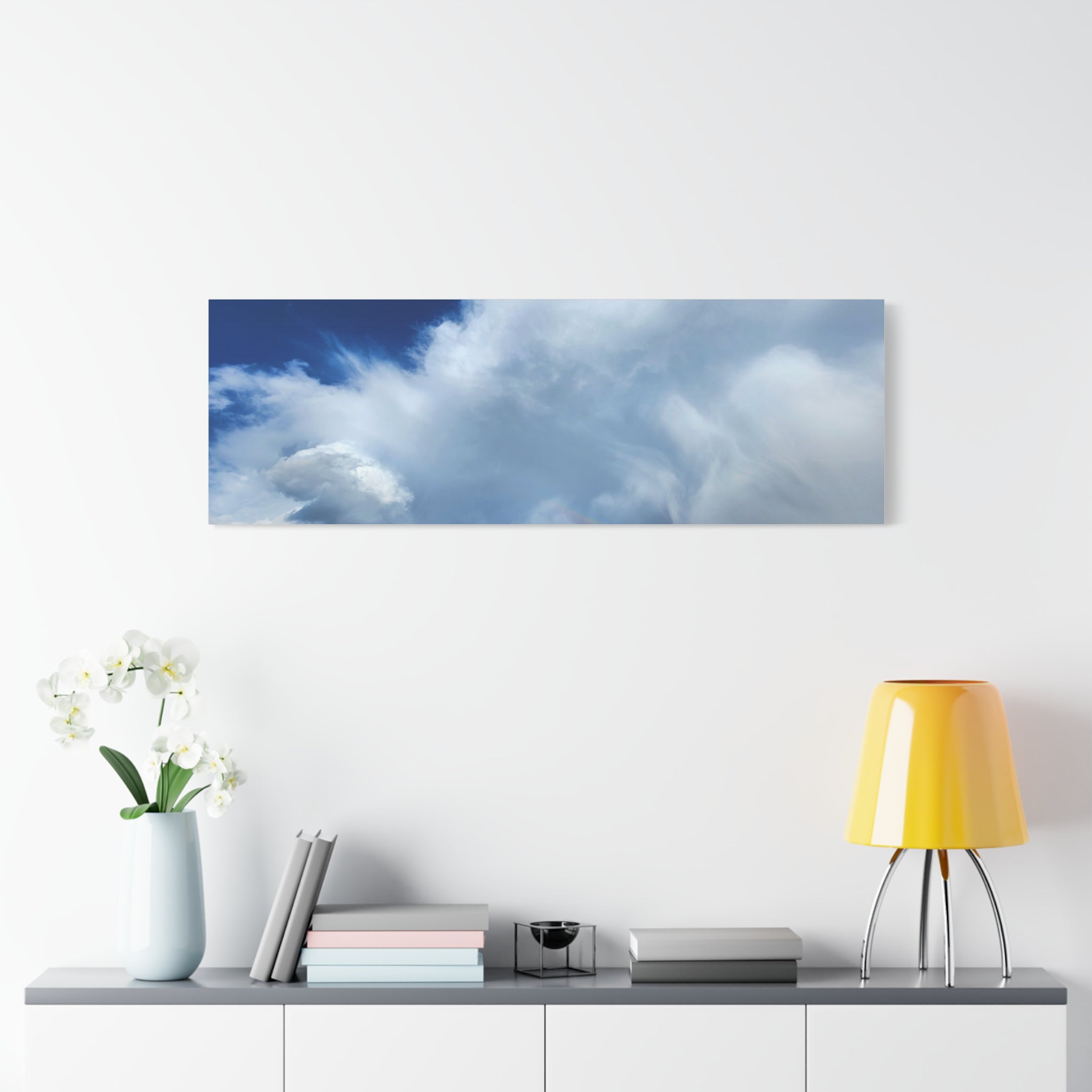 Rainbow Cloud Art Canvas Print, Stretched Wall Decor, Home/Office Art, Gift for Nature Lovers, Gallery Wall Accent