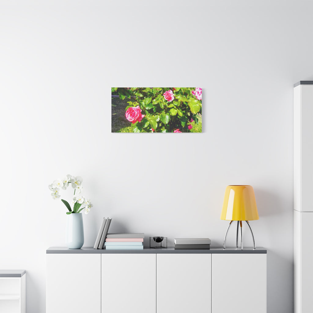 Floral Canvas Wall Art, Pink Rose Decor, Home Gallery Piece, Flower Photography, Garden Wall Decor, Floral Print