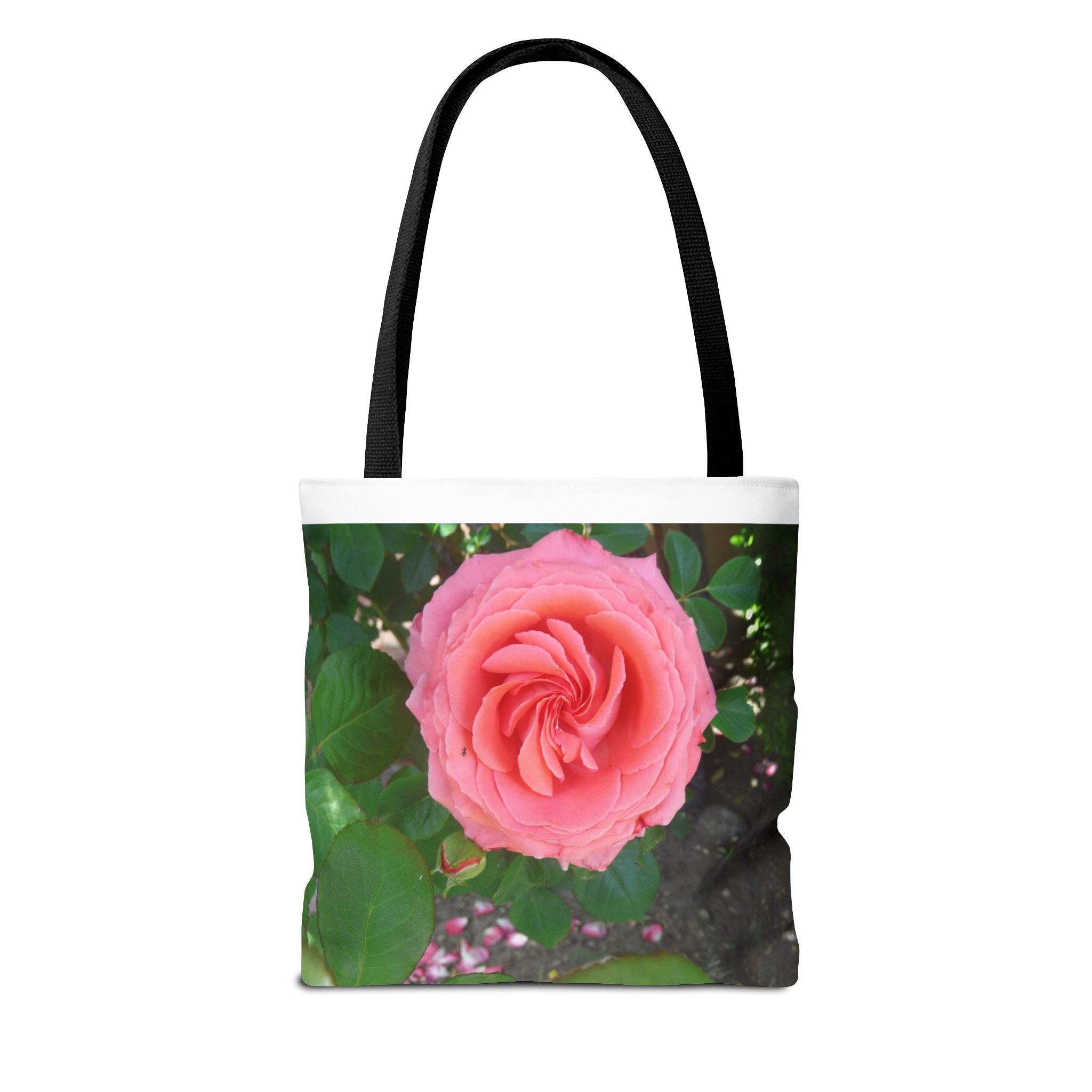 Floral Rose Tote Bag, Stylish Shopping Bag, Eco-Friendly Tote, Gift for Her, Summer Outing Accessory