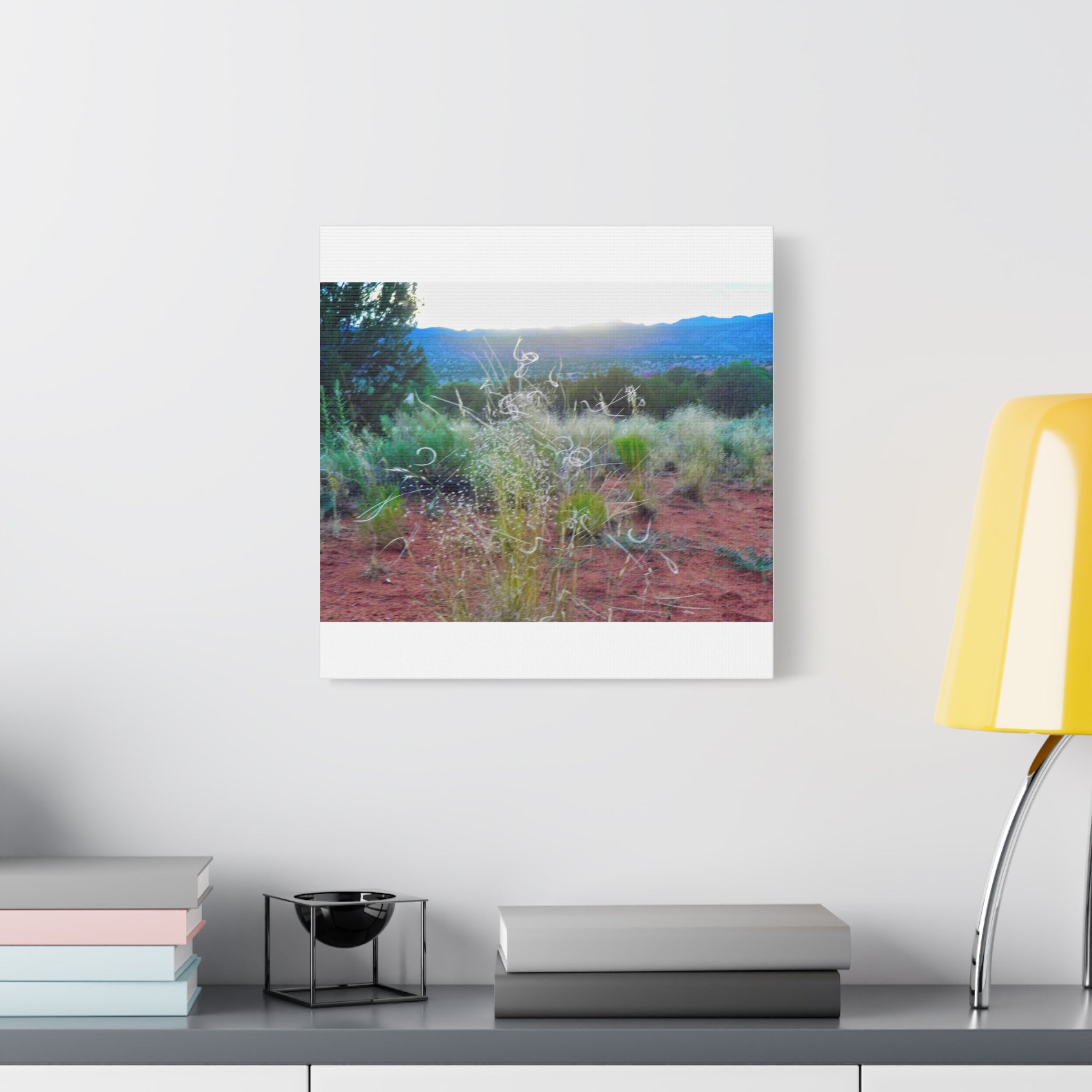 Serene Desert Landscape Canvas Print, Nature Wall Art, Home Decor, Gift for Nature Lovers, Rustic Art for Living Room, Boho Decor