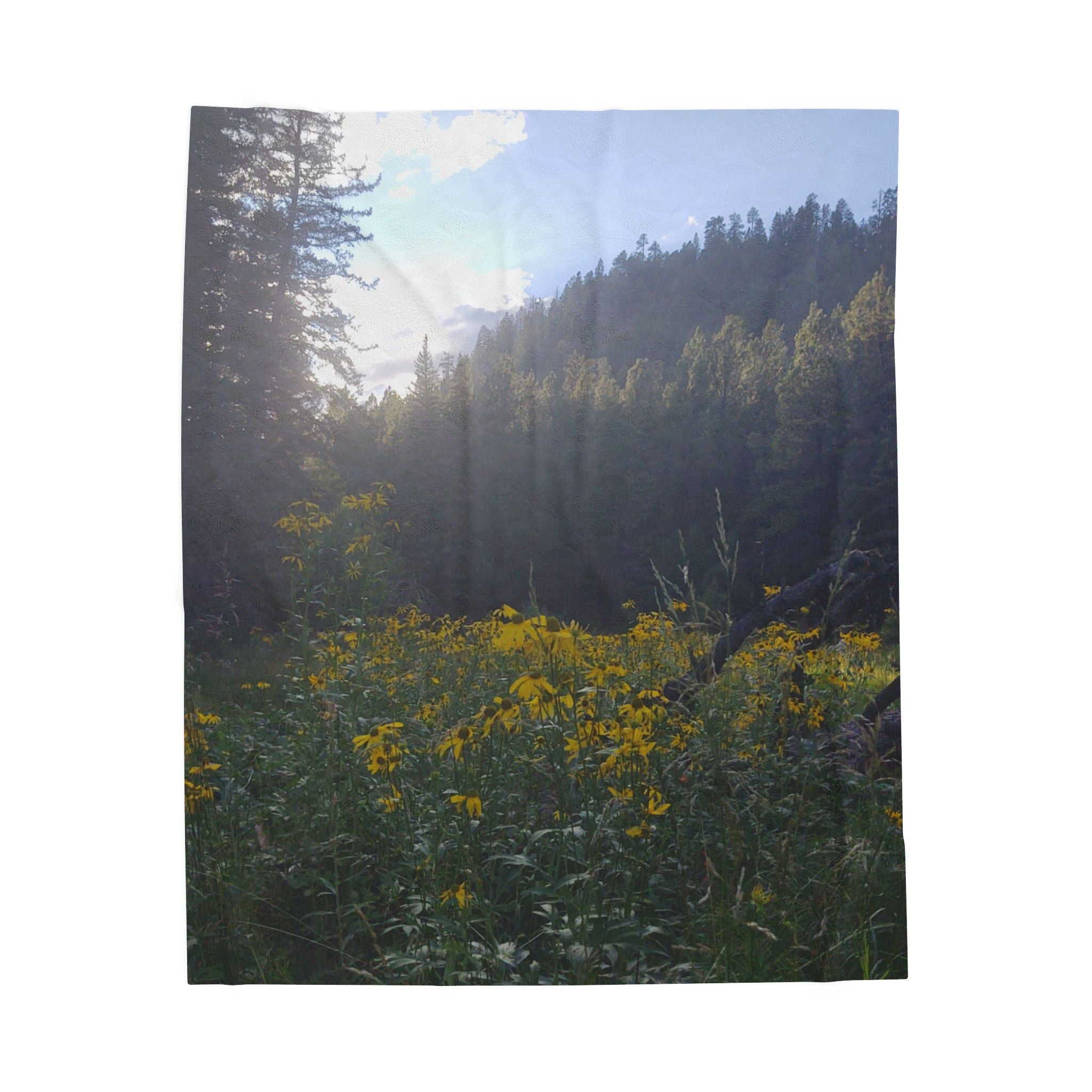 Nature-Inspired Velveteen Plush Blanket | Cozy Throw for Home Decor, Gifts, Outdoor Lovers, Picnics, and Relaxation