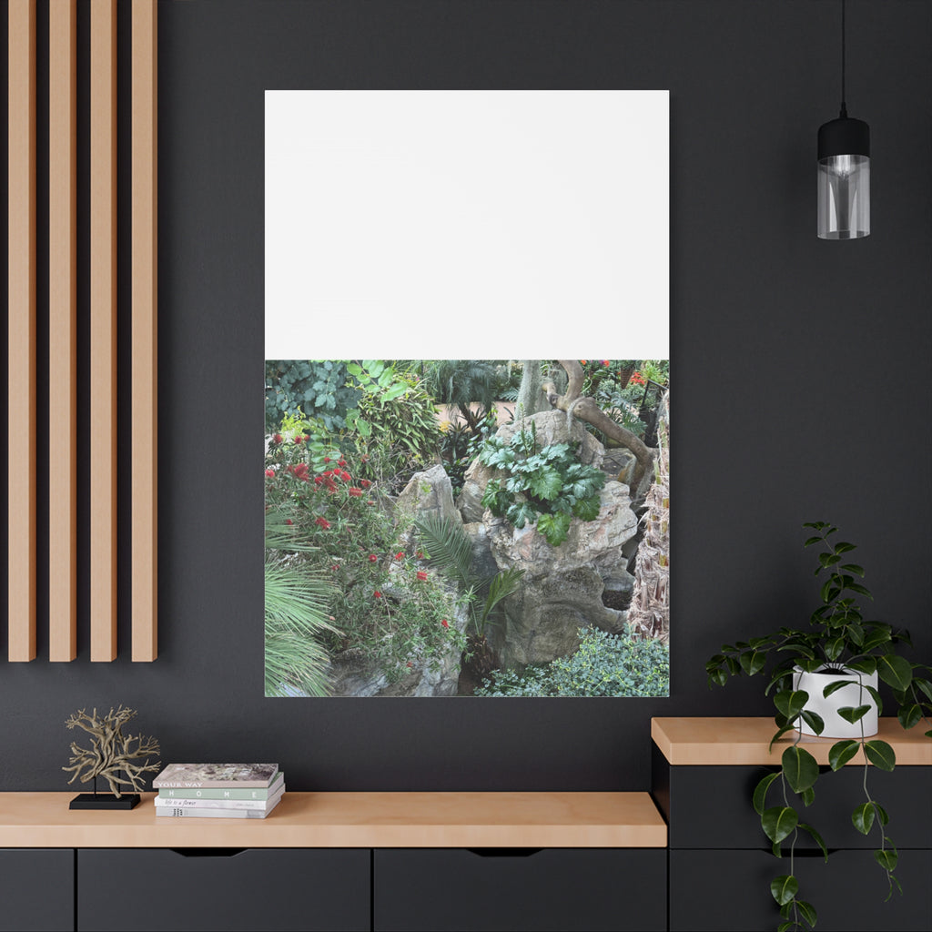 Garden Landscape Canvas Wall Art, Nature Decor, Home Decoration, Gift for Nature Lovers, Eco-Friendly Art, Botanical Wall Decor
