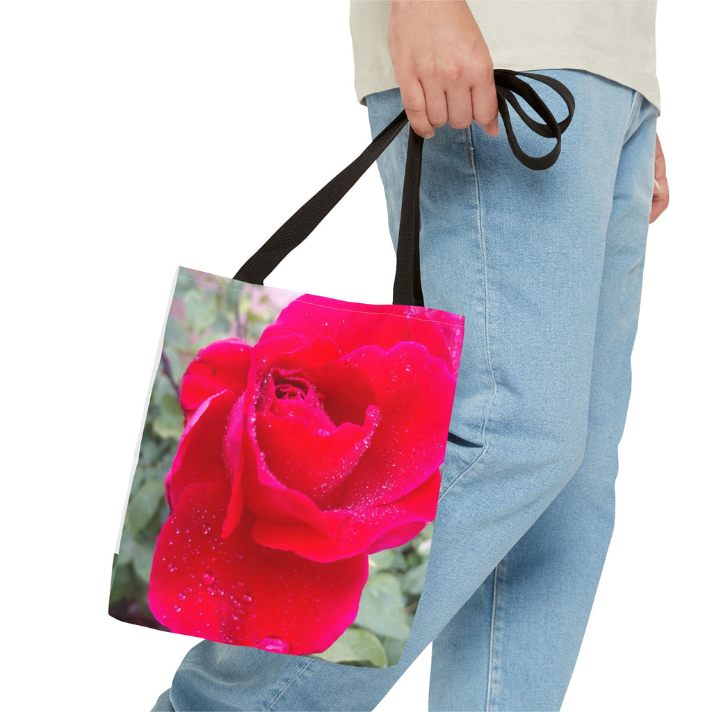 Vibrant Floral Tote Bag - Eco-Friendly Canvas, Perfect for Shopping, Beach Days, or Gift Giving - Rose Design