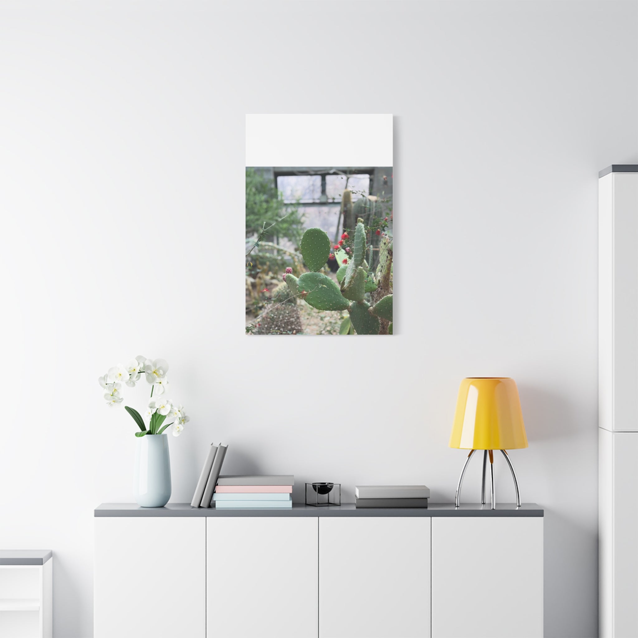 Cactus Matte Canvas Wall Art, Nature Decor, Southwestern Room Design, Green Plant Prints, Home and Office Wall Decor