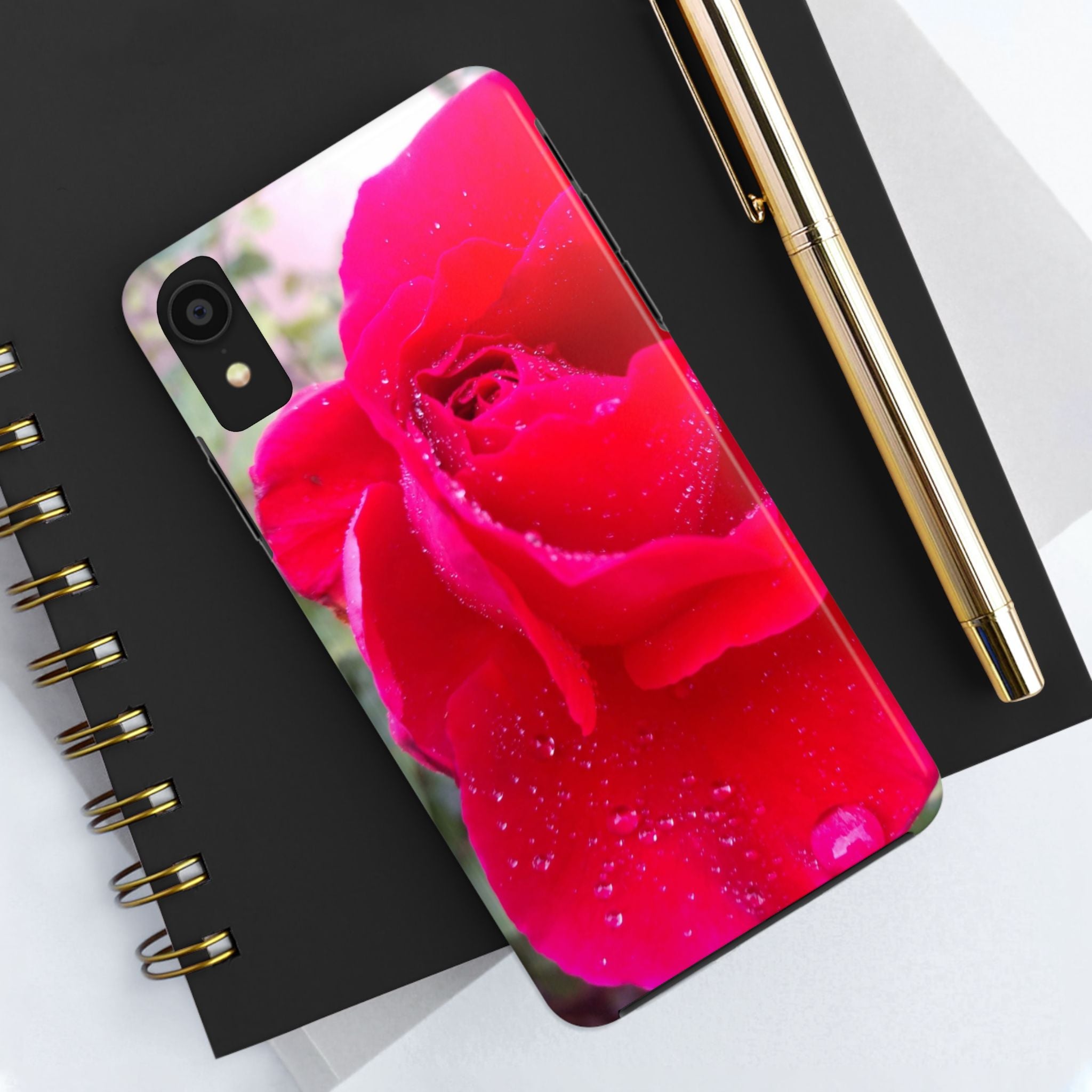 Flower Print Tough Phone Cases, Floral iPhone Case, Durable Mobile Covers, Unique Gift for Her, Birthday Present, Rose Design