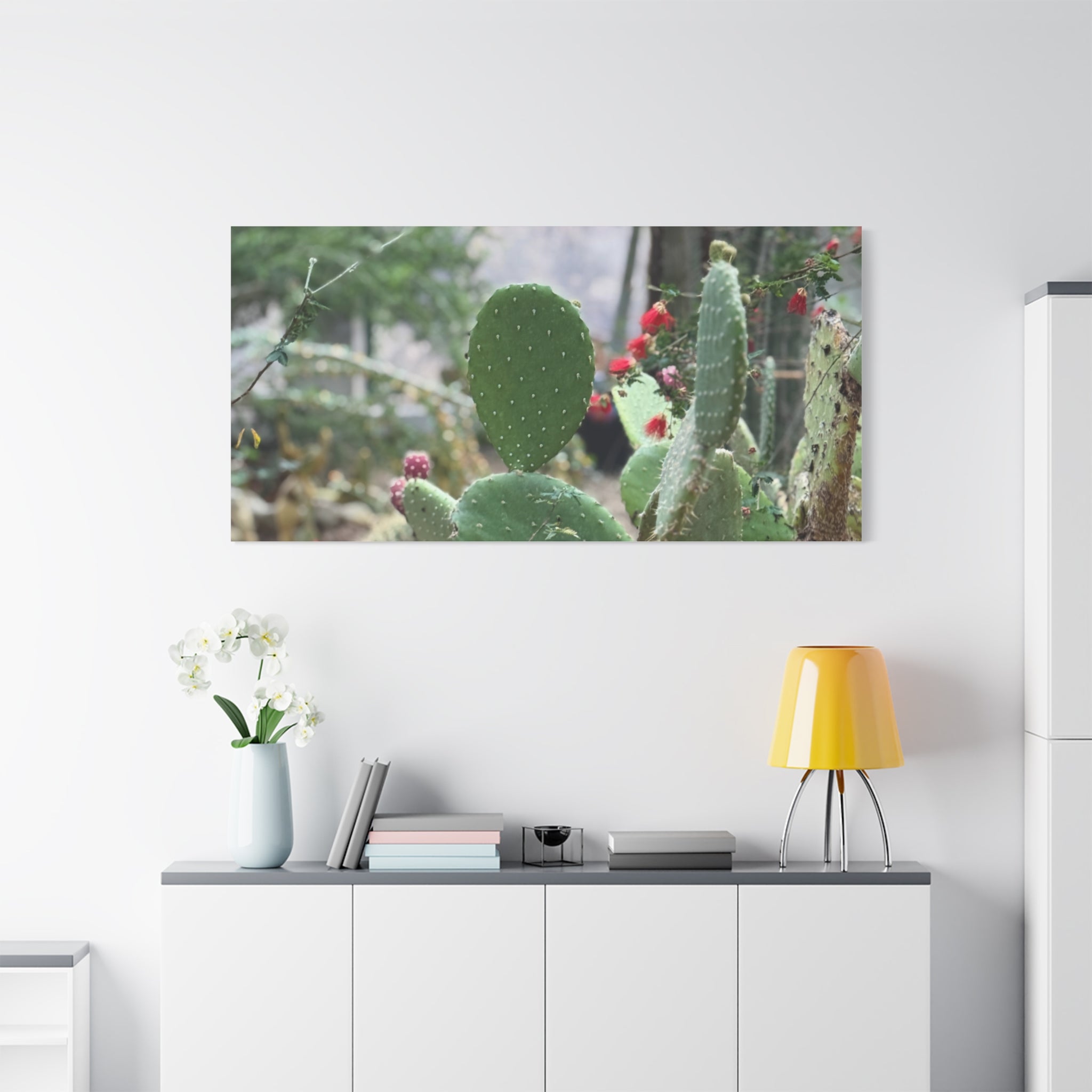 Cactus Matte Canvas Wall Art, Nature Decor, Southwestern Room Design, Green Plant Prints, Home and Office Wall Decor
