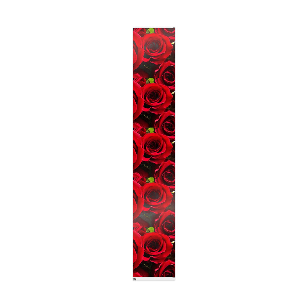 Elegant Floral Wrapping Paper Roll | Birthday, Wedding, Gift Wrap, Celebration, Red Roses