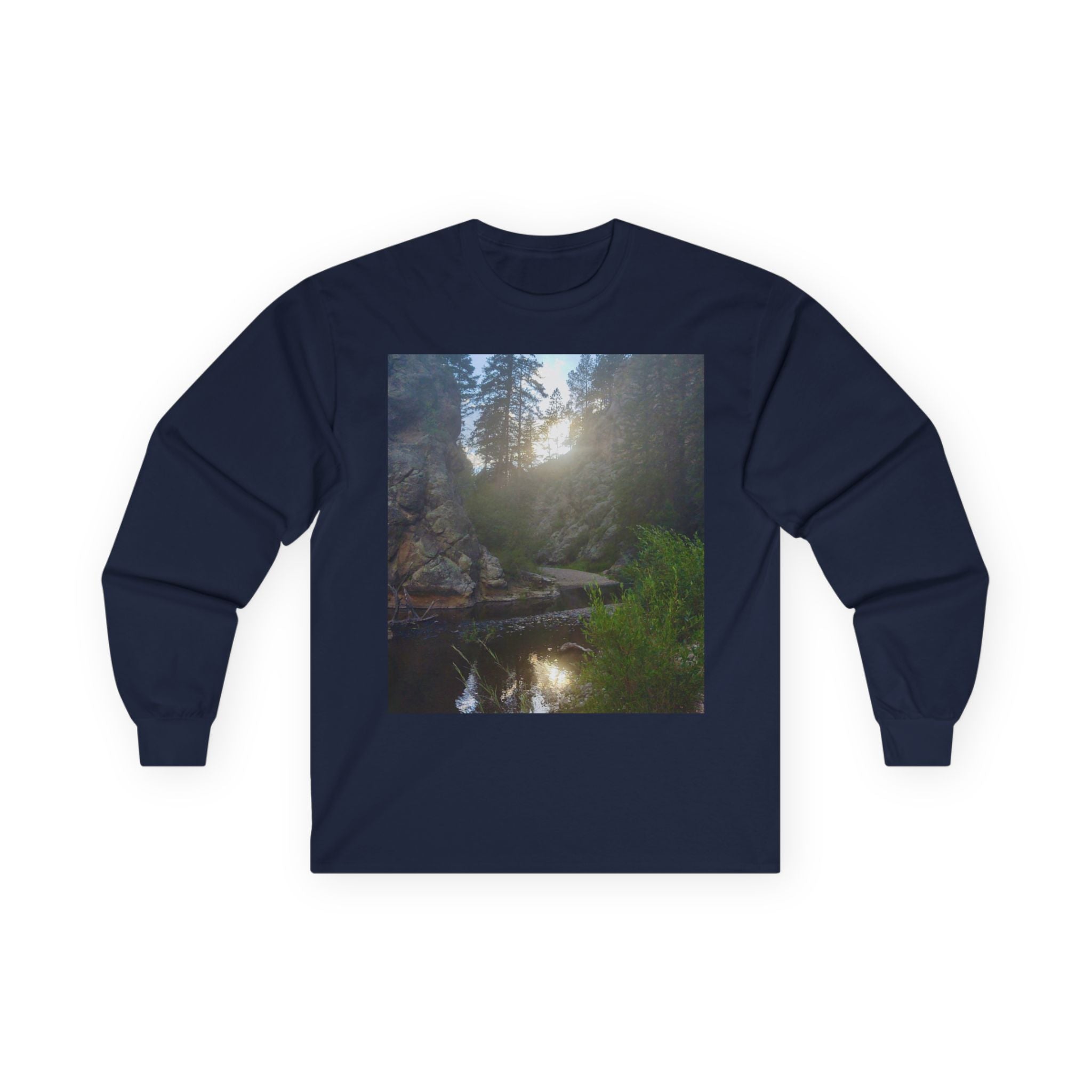 Nature-Inspired Unisex Long Sleeve Tee, Outdoor Adventure Shirt, Gift for Nature Lovers, Casual Wear, Eco-Friendly Apparel