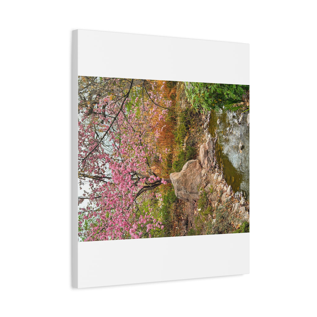 Blossoming Serenity Canvas Print, Floral Wall Art, Nature Decor, Home Aesthetic, Gift Idea for Garden Lovers, Spring Decor