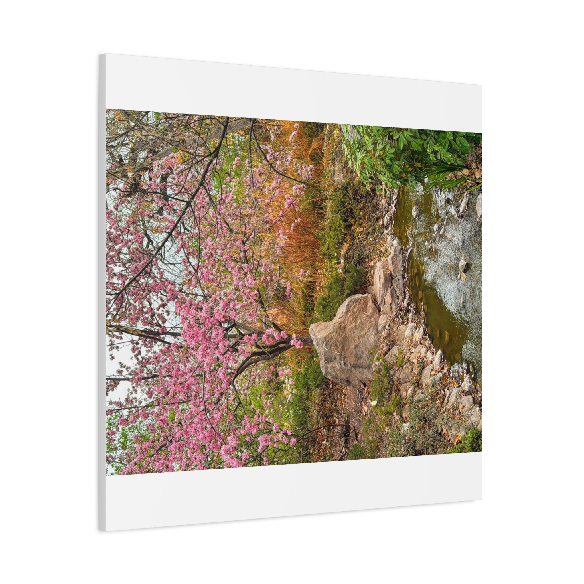 Blossoming Serenity Canvas Print, Floral Wall Art, Nature Decor, Home Aesthetic, Gift Idea for Garden Lovers, Spring Decor