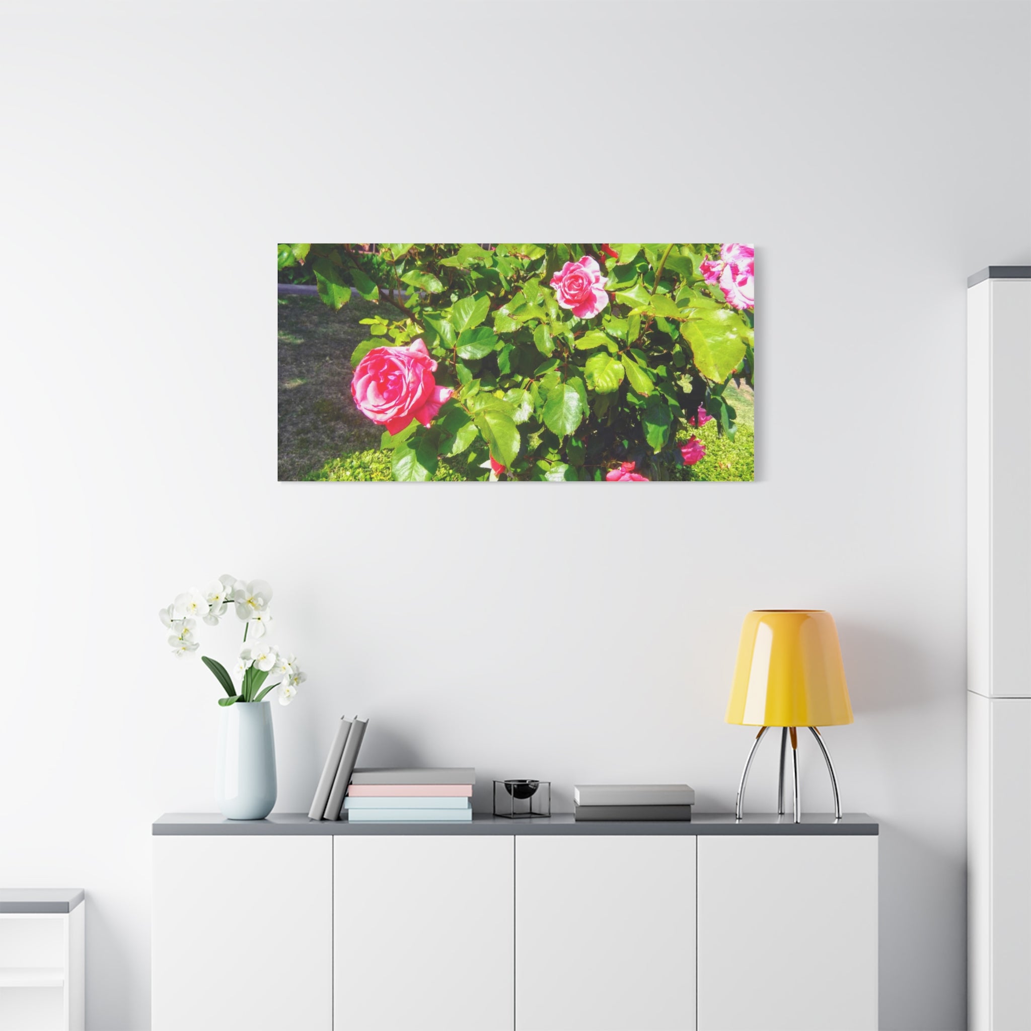 Floral Canvas Wall Art, Pink Rose Decor, Home Gallery Piece, Flower Photography, Garden Wall Decor, Floral Print