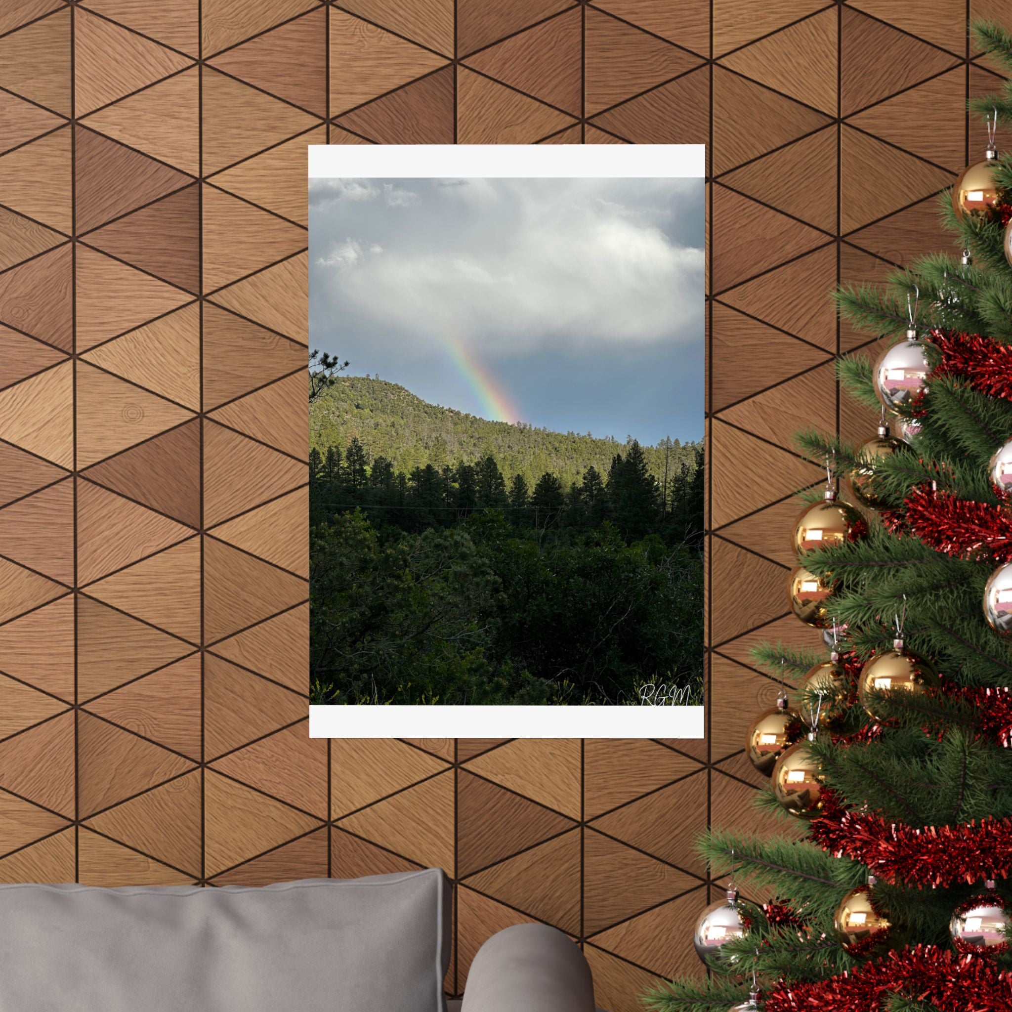 Rainbow Landscape Matte Vertical Posters, Nature Wall Art, Home Decor, Gift for Nature Lovers, Inspirational Prints