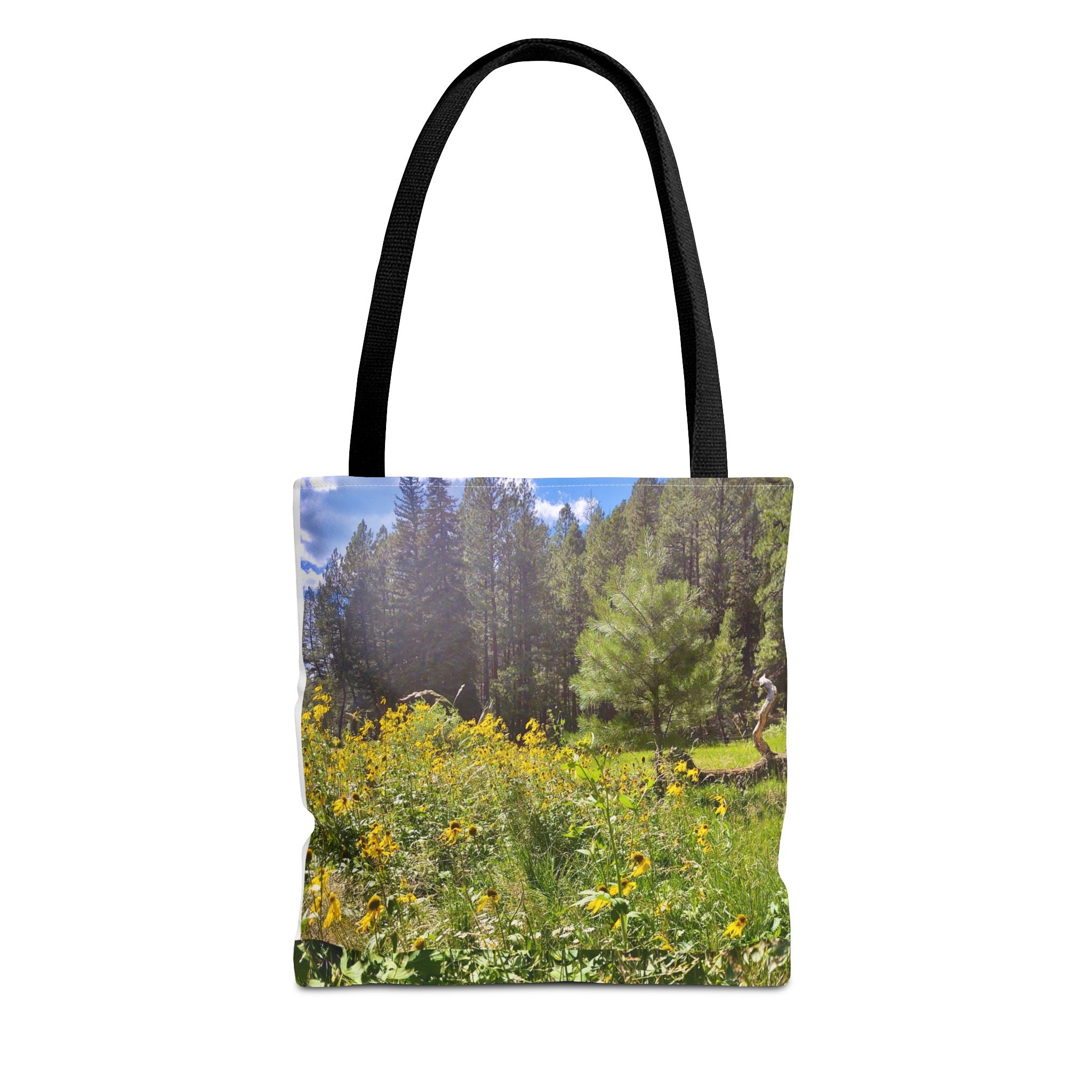 Nature-Inspired Tote Bag, Eco-Friendly Shopping Bag, Flower Print Purse, Gift for Nature Lovers, Summer Picnic Carrier