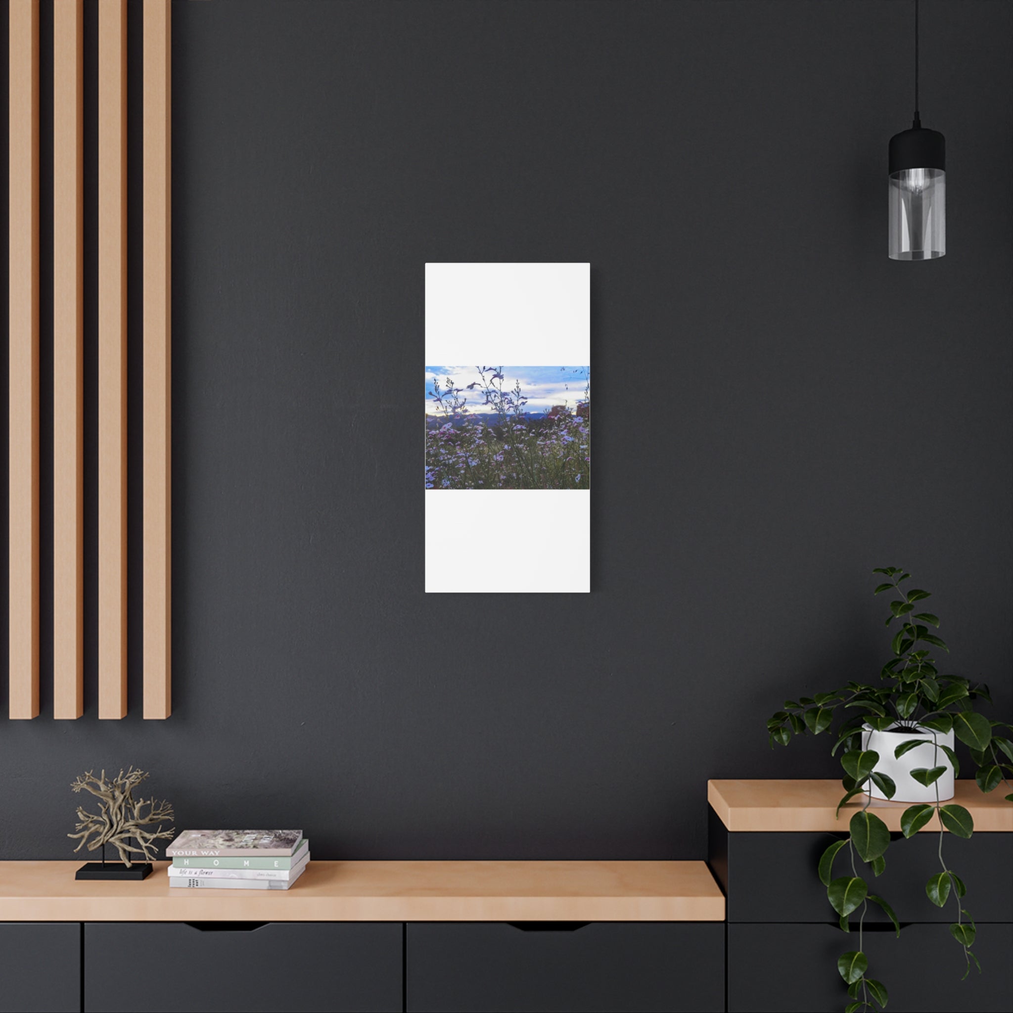 Floral Wall Art Canvas, Nature-Inspired Home Decor, Flower Print, Rustic Living Room, Gift for Gardeners, Boho Wall Art