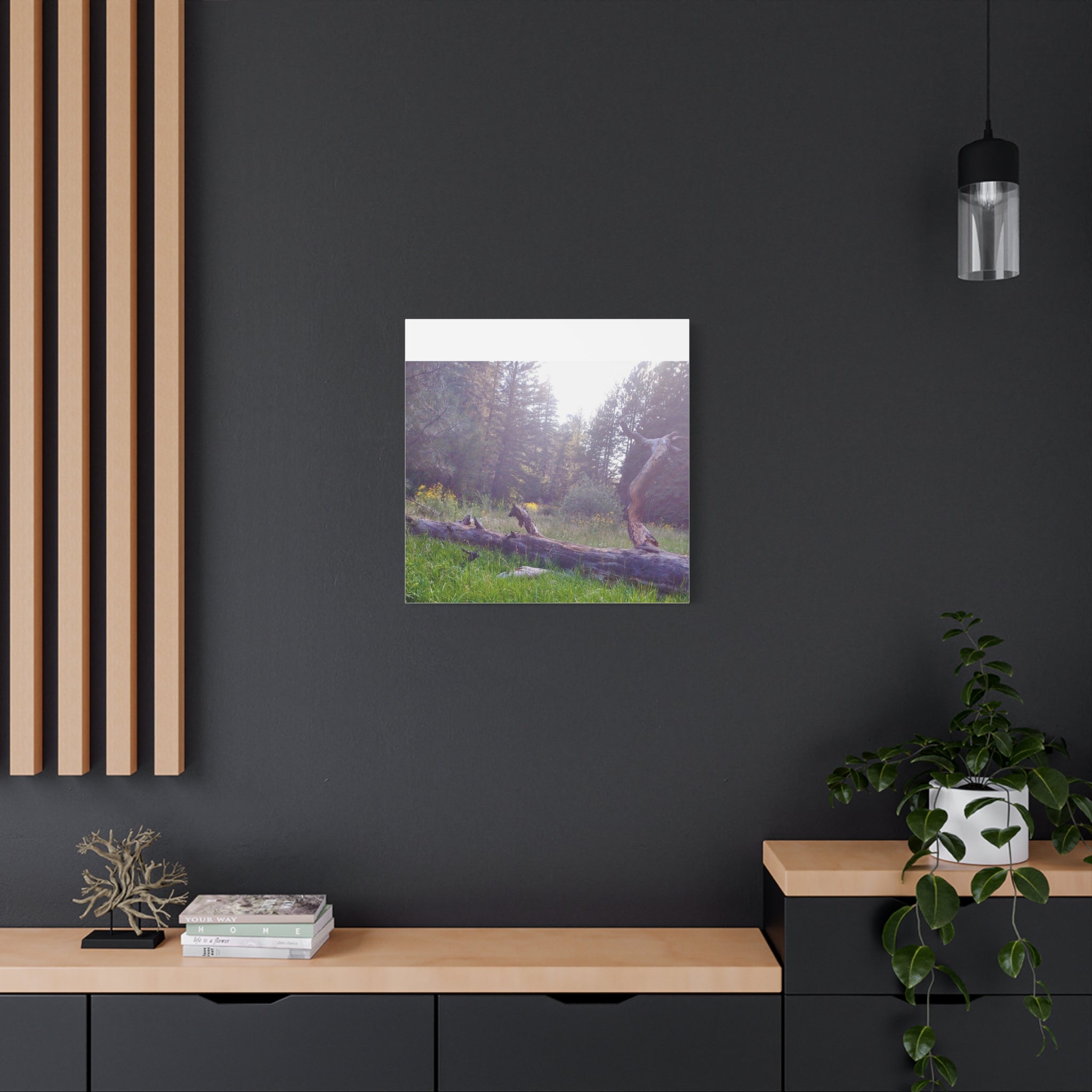 Matte Canvas Wall Art - Serene Nature Scene, Perfect for Home Decor, Gift for Nature Lovers, Office Wall Decoration, Rustic Art Print