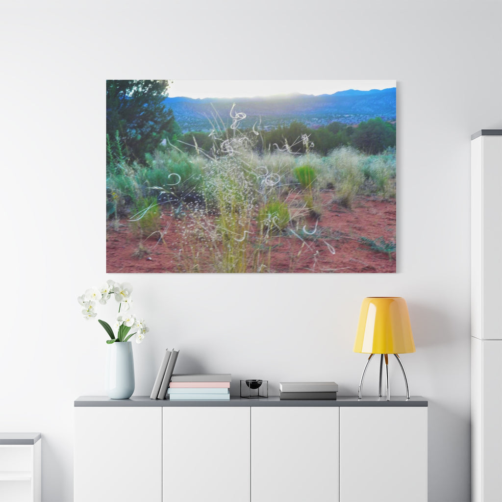 Serene Desert Landscape Canvas Print, Nature Wall Art, Home Decor, Gift for Nature Lovers, Rustic Art for Living Room, Boho Decor