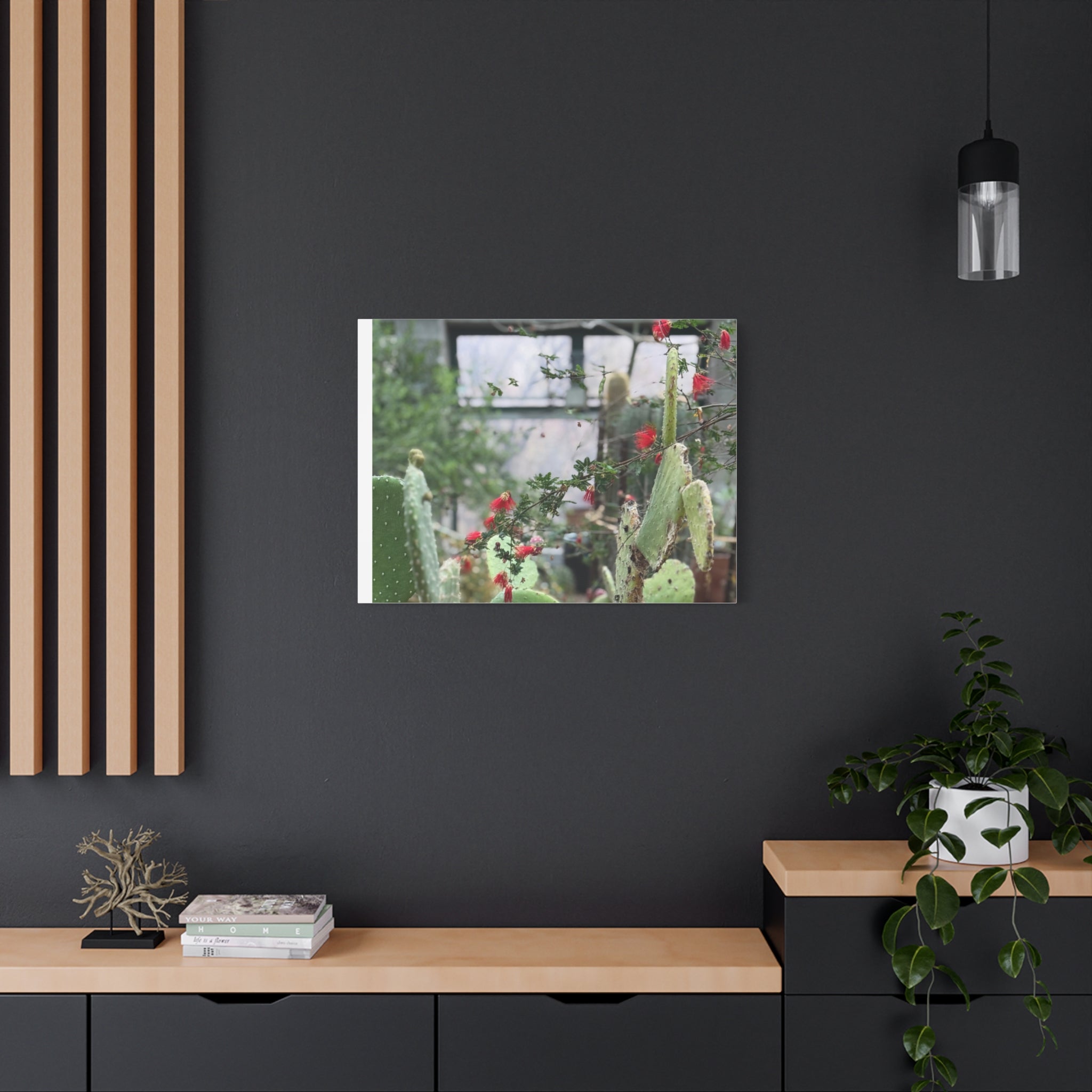 Cactus Wall Art Print, Nature Home Decor, Bohemian Style Artwork, Botanical Gift, Succulent Canvas