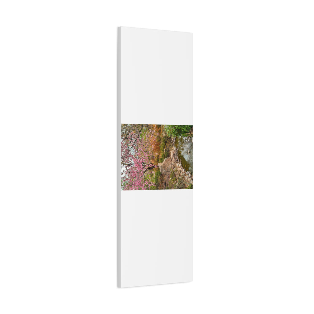 Blossoming Serenity Canvas Print, Floral Wall Art, Nature Decor, Home Aesthetic, Gift Idea for Garden Lovers, Spring Decor