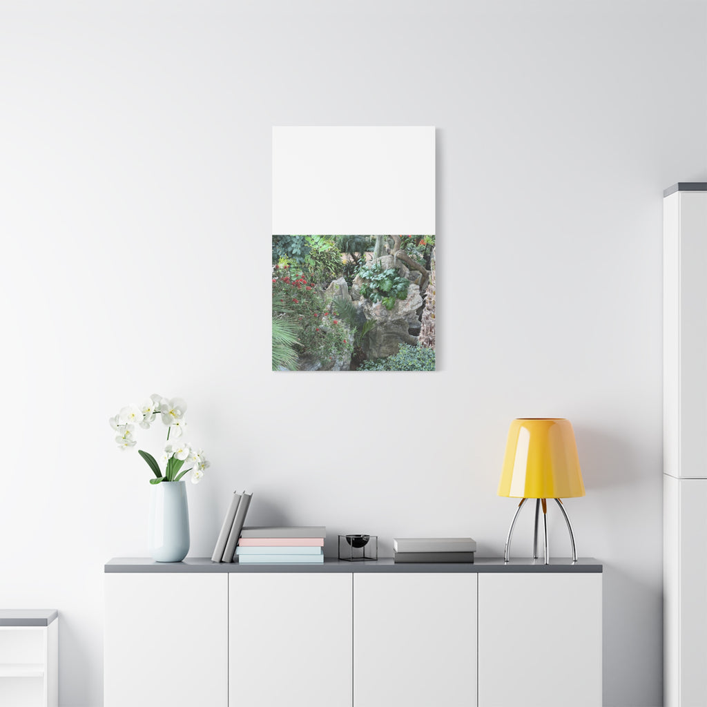 Garden Landscape Canvas Wall Art, Nature Decor, Home Decoration, Gift for Nature Lovers, Eco-Friendly Art, Botanical Wall Decor
