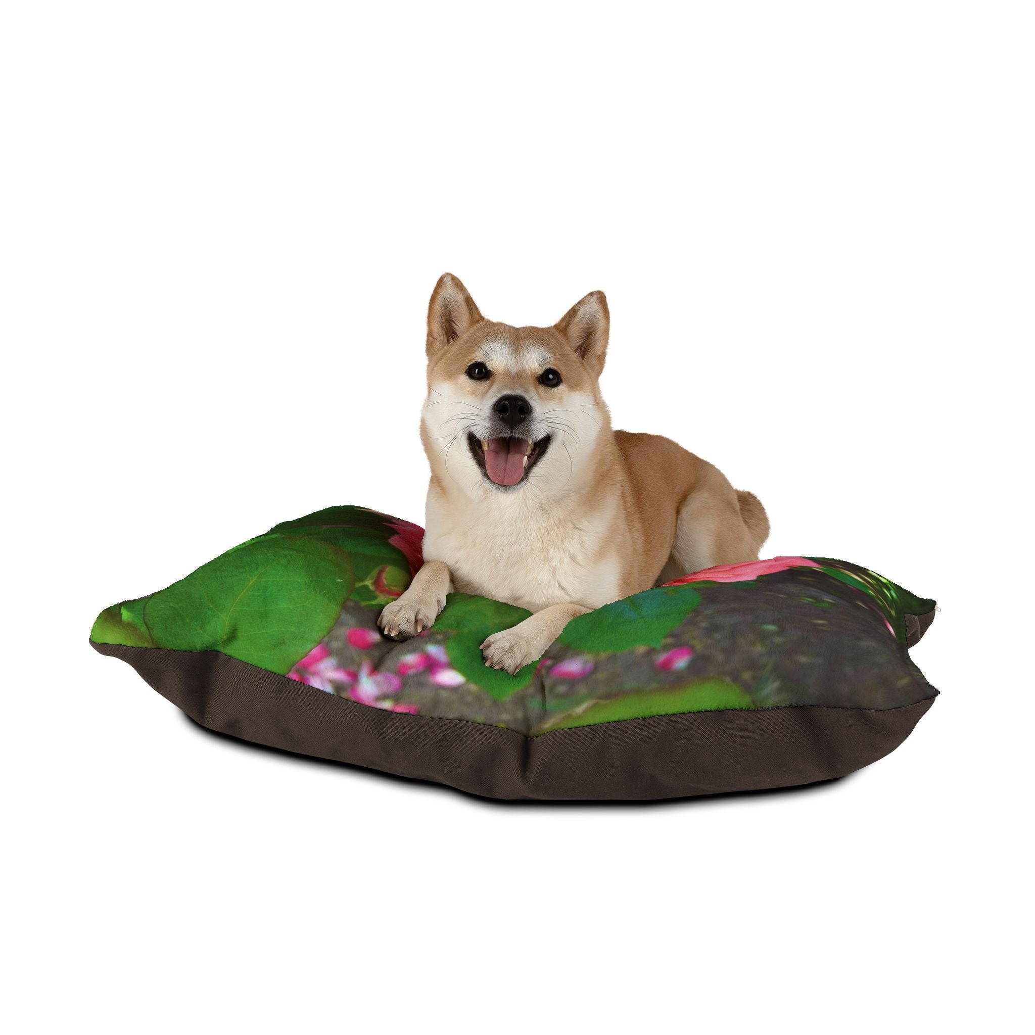 Floral Pet Bed, Cozy Dog Bed, Cat Bed with Rose Design, Pet Sleep Cushion, Stylish Pet Furniture