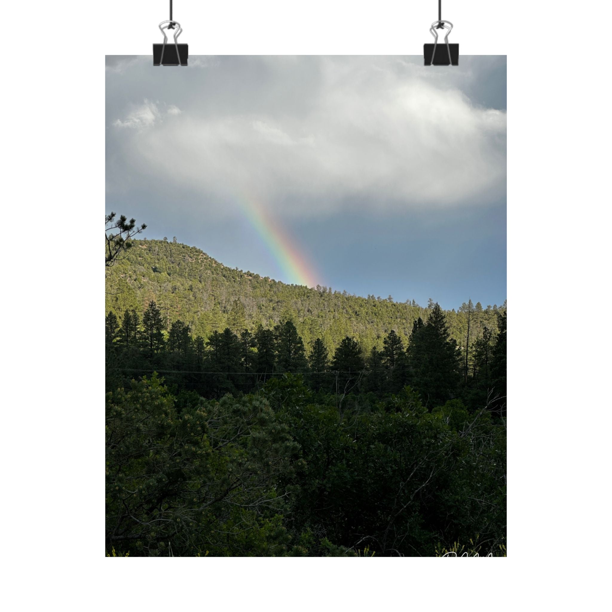 Rainbow Landscape Matte Vertical Posters, Nature Wall Art, Home Decor, Gift for Nature Lovers, Inspirational Prints