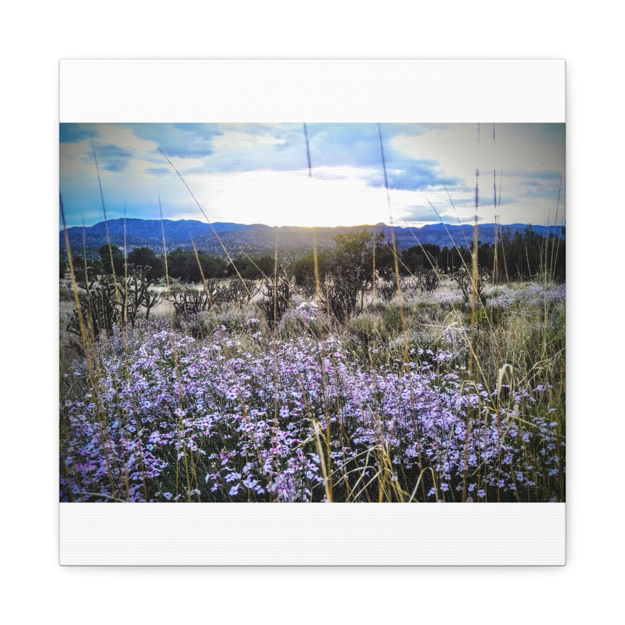 Framed Botanical Wall Art, Floral Canvas Print, Nature Decor, Home Interior Art, Gift for Garden Lovers, Beautiful Flower Landscape