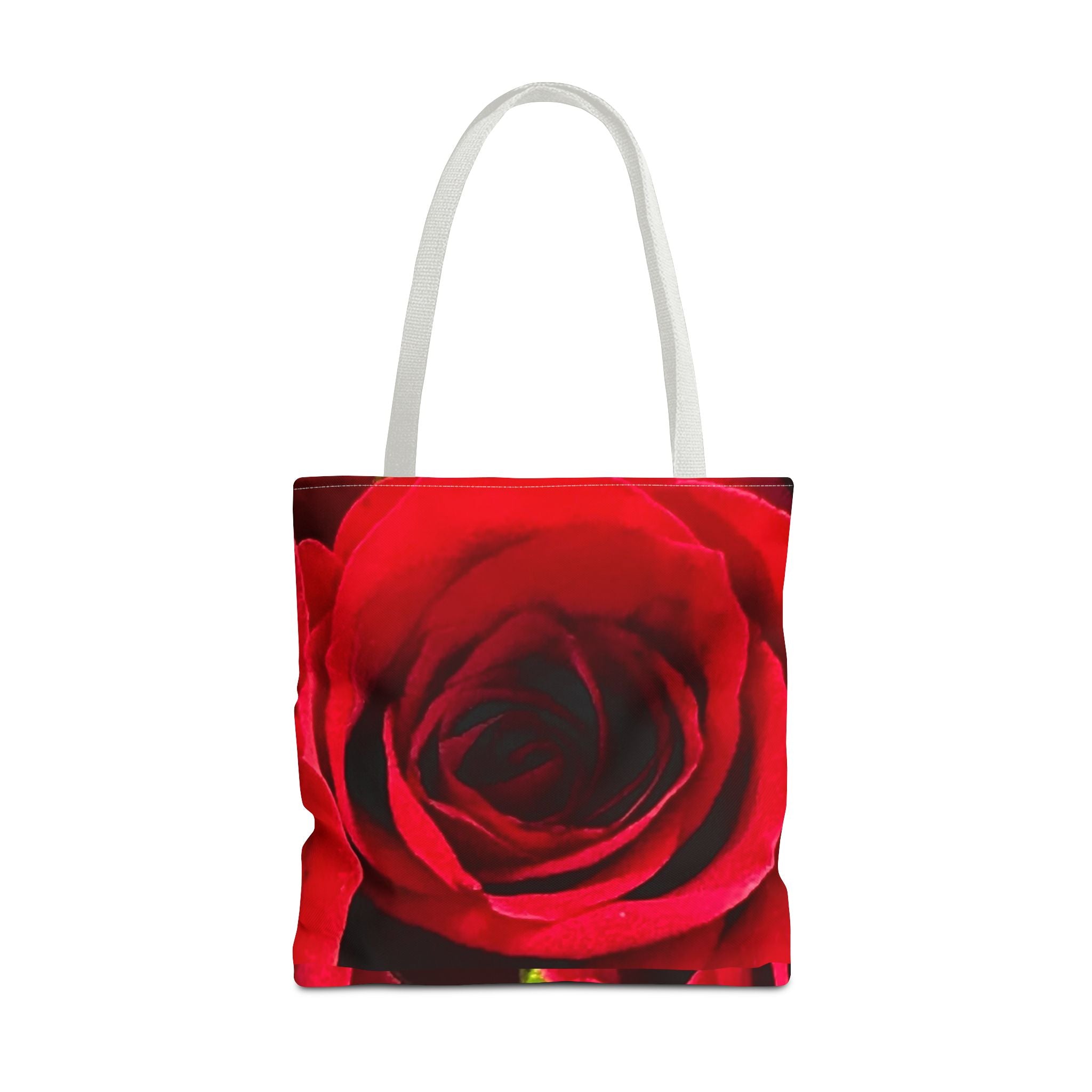 Romantic Floral Tote Bag, Stylish Grocery Bag, Perfect Gift for Mothers Day, Beach Tote, Everyday Use, AOP Red Rose Design