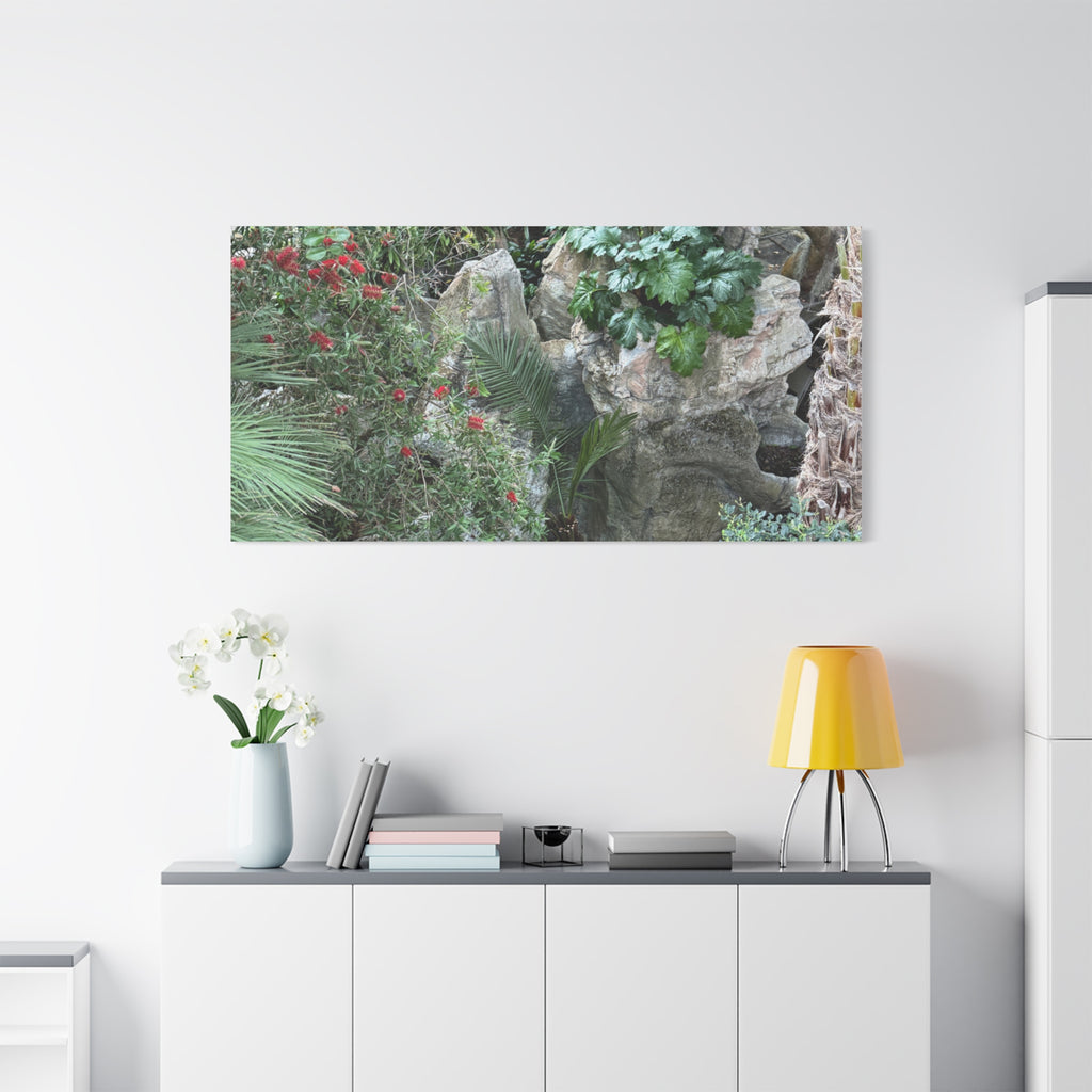 Garden Landscape Canvas Wall Art, Nature Decor, Home Decoration, Gift for Nature Lovers, Eco-Friendly Art, Botanical Wall Decor
