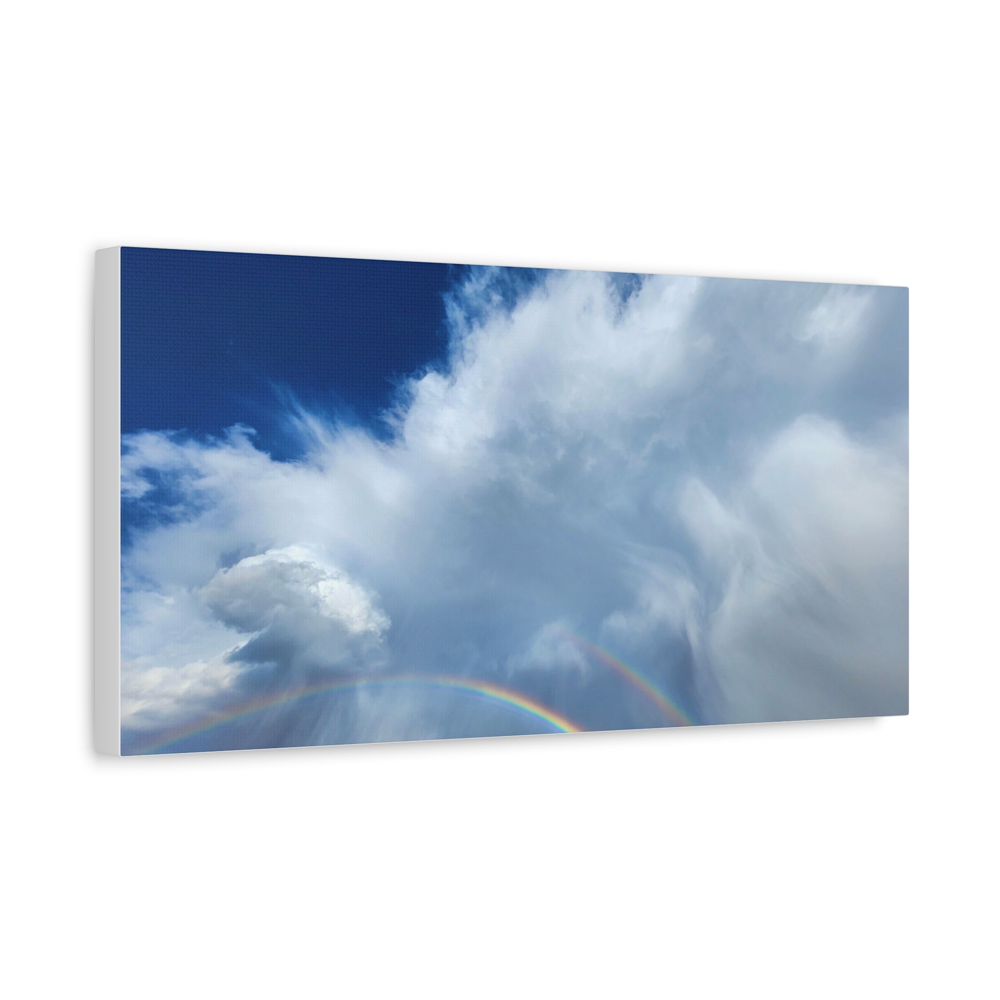 Rainbow Cloud Art Canvas Print, Stretched Wall Decor, Home/Office Art, Gift for Nature Lovers, Gallery Wall Accent