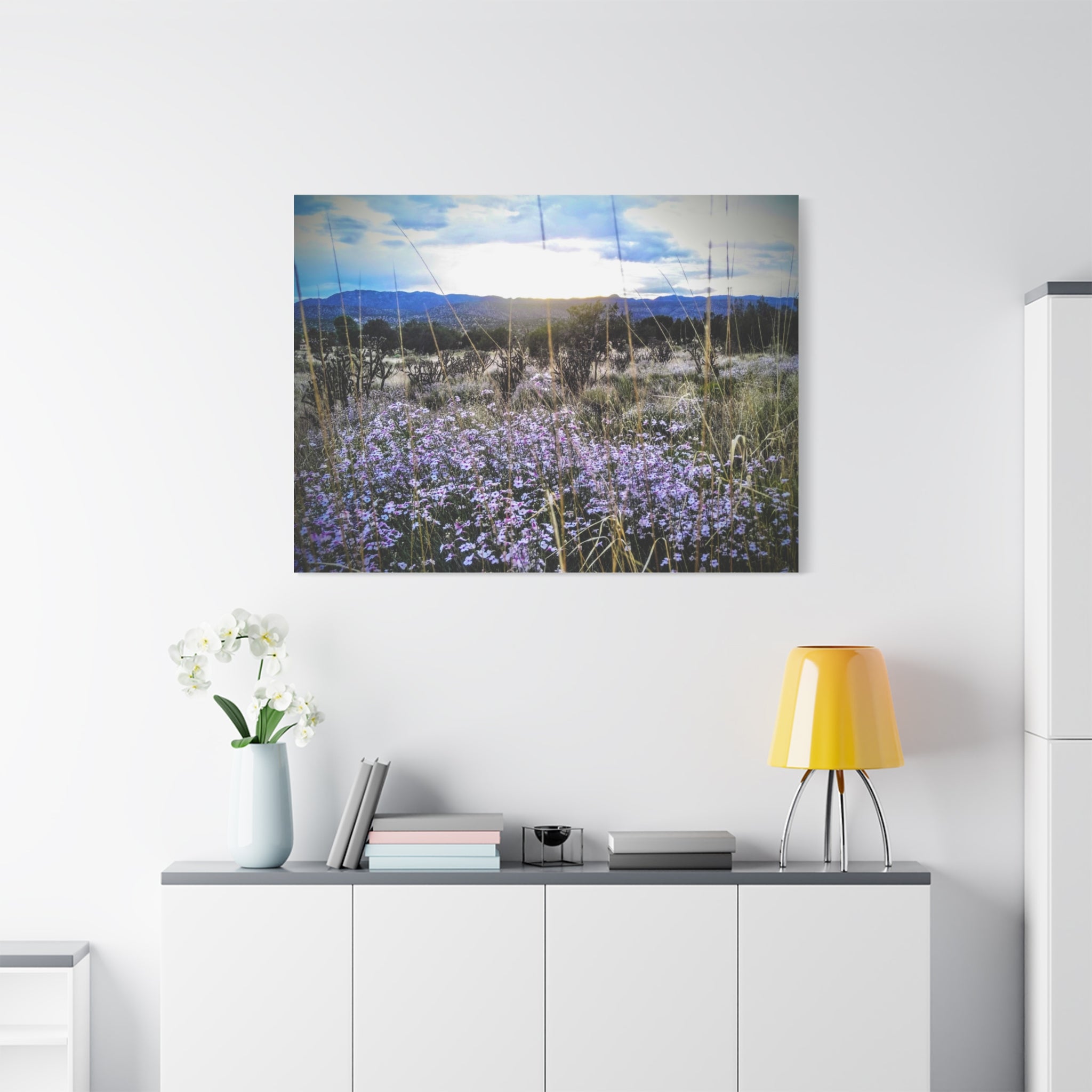 Framed Botanical Wall Art, Floral Canvas Print, Nature Decor, Home Interior Art, Gift for Garden Lovers, Beautiful Flower Landscape