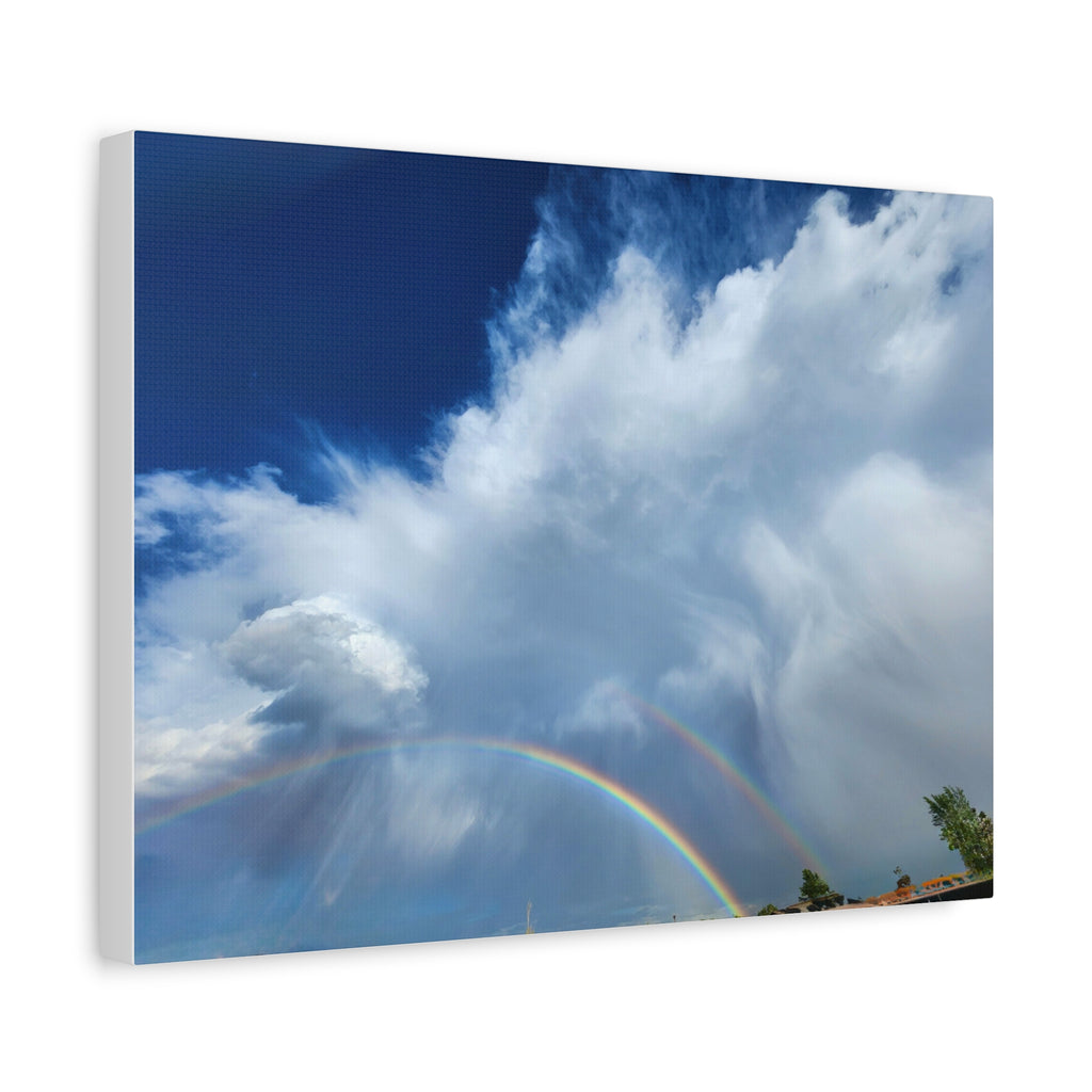 Rainbow Cloud Art Canvas Print, Stretched Wall Decor, Home/Office Art, Gift for Nature Lovers, Gallery Wall Accent