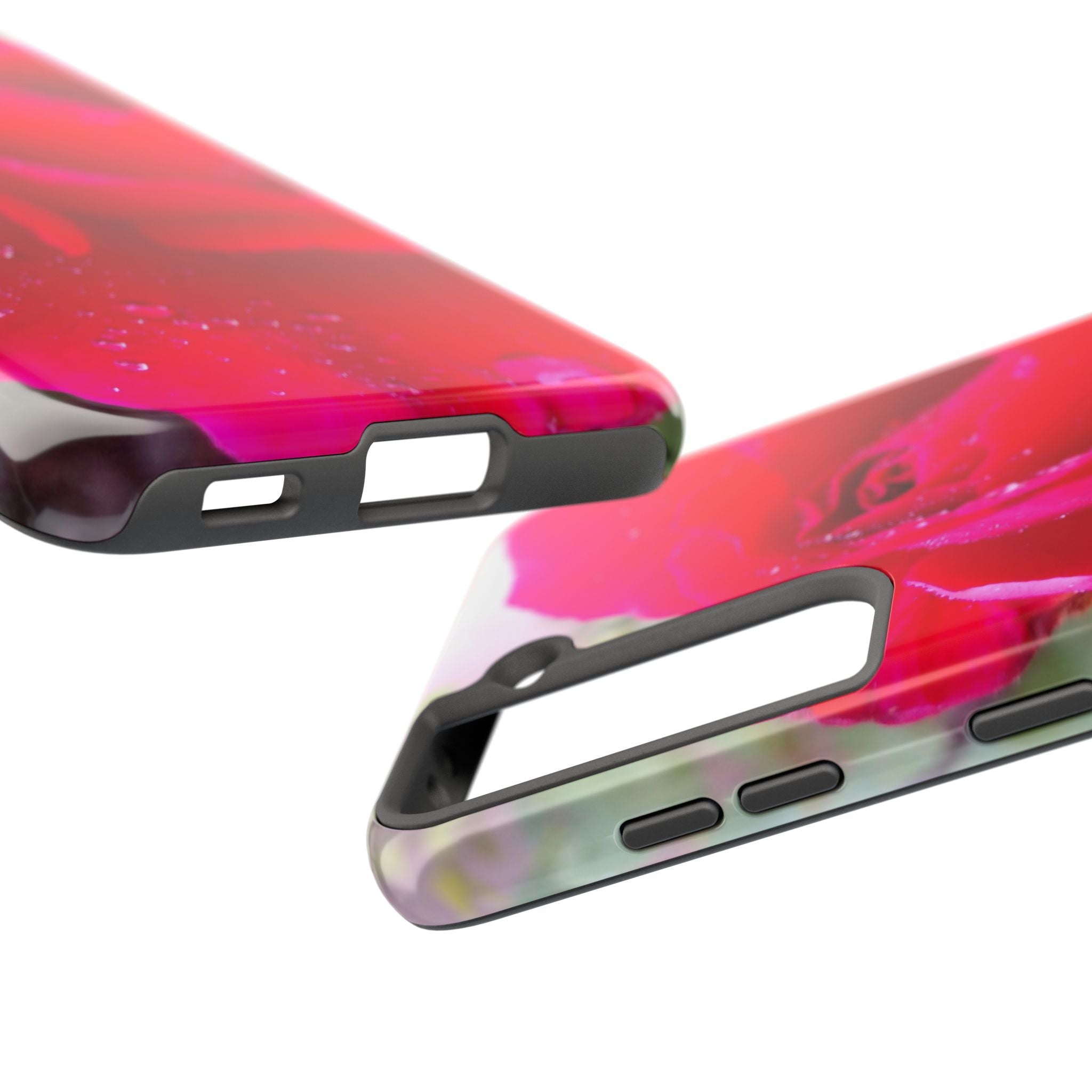 Flower Print Tough Phone Cases, Floral iPhone Case, Durable Mobile Covers, Unique Gift for Her, Birthday Present, Rose Design