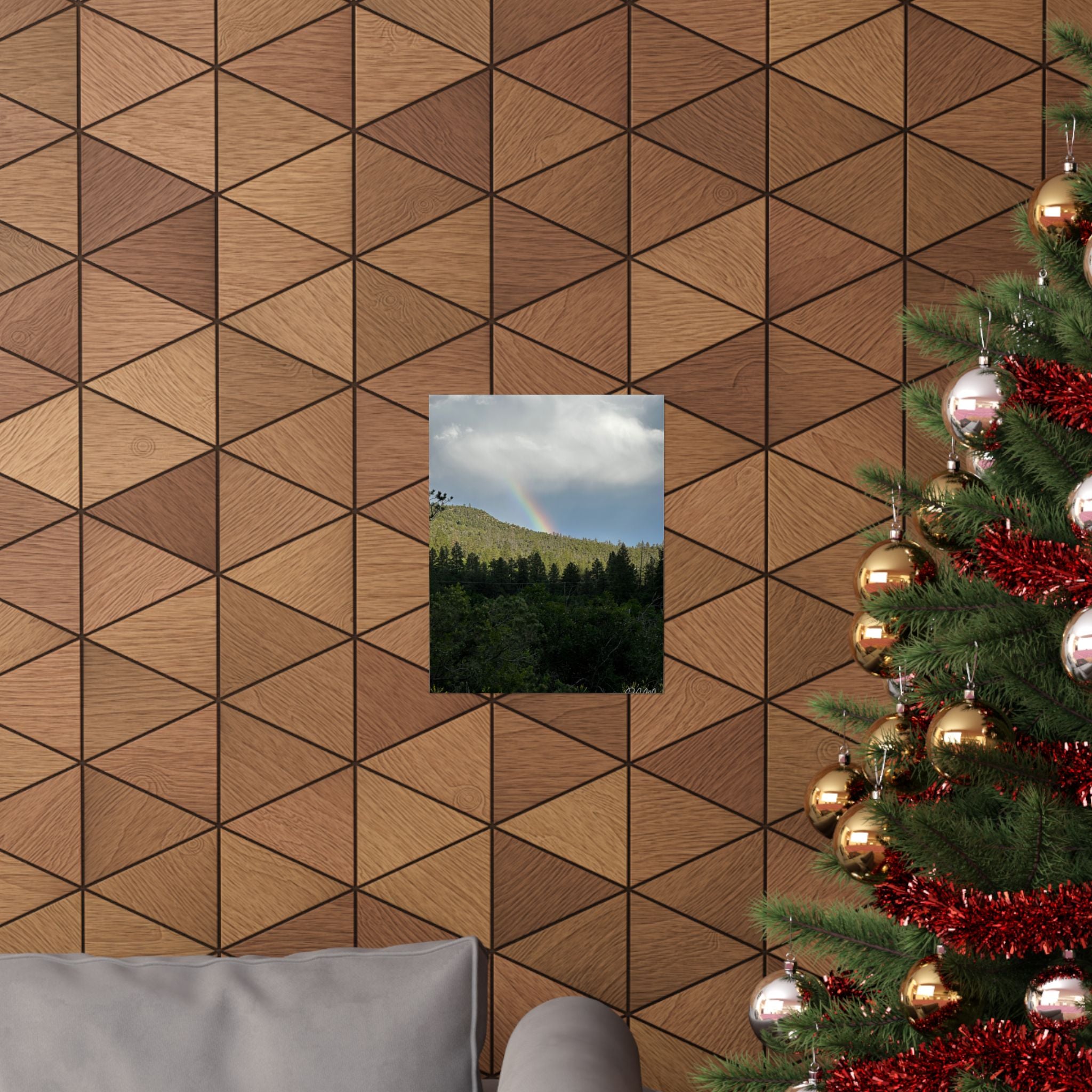 Rainbow Landscape Matte Vertical Posters, Nature Wall Art, Home Decor, Gift for Nature Lovers, Inspirational Prints