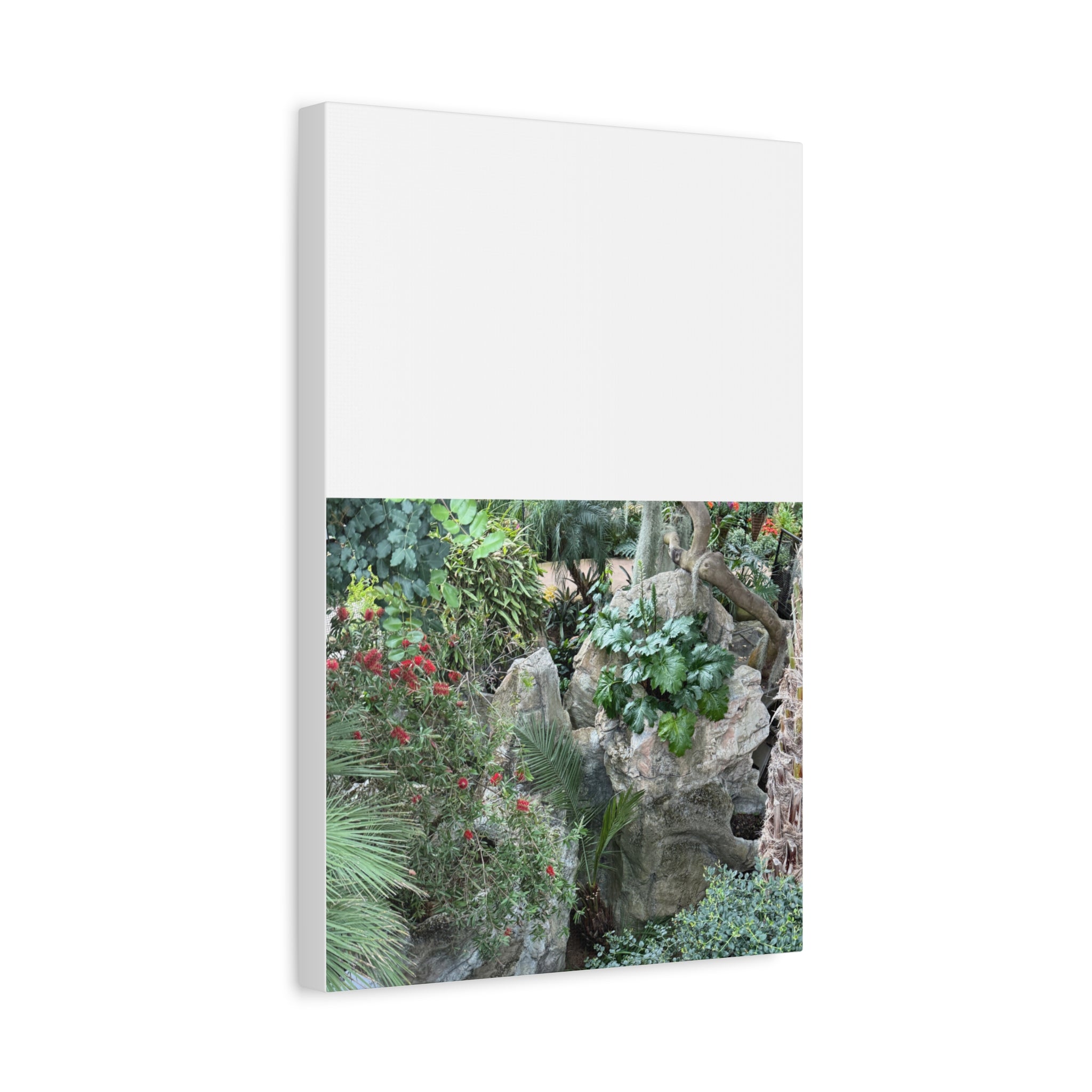 Garden Landscape Canvas Wall Art, Nature Decor, Home Decoration, Gift for Nature Lovers, Eco-Friendly Art, Botanical Wall Decor