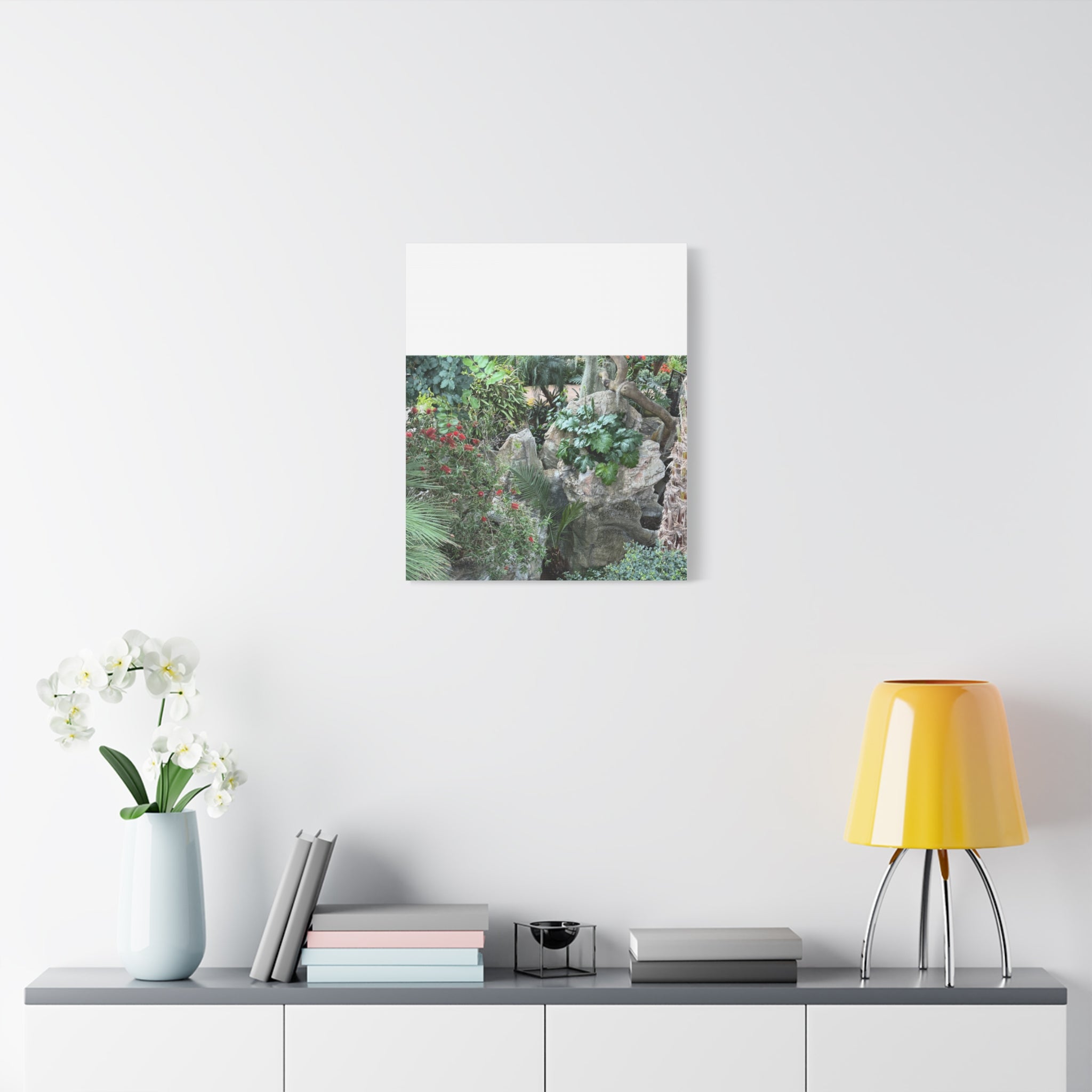 Garden Landscape Canvas Wall Art, Nature Decor, Home Decoration, Gift for Nature Lovers, Eco-Friendly Art, Botanical Wall Decor