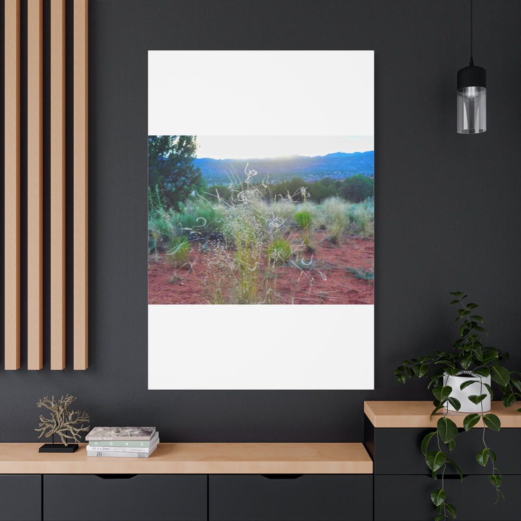 Serene Desert Landscape Canvas Print, Nature Wall Art, Home Decor, Gift for Nature Lovers, Rustic Art for Living Room, Boho Decor
