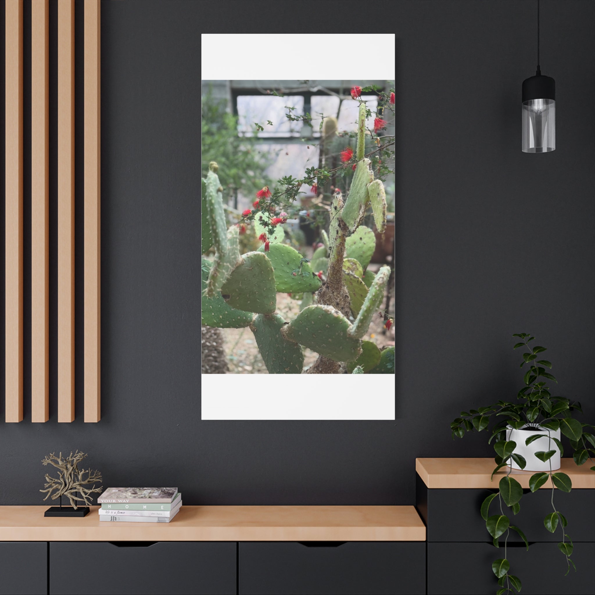 Cactus Artwork Print, Botanical Wall Decor, Succulent Canvas, Nature Lover Gift, Home Decoration