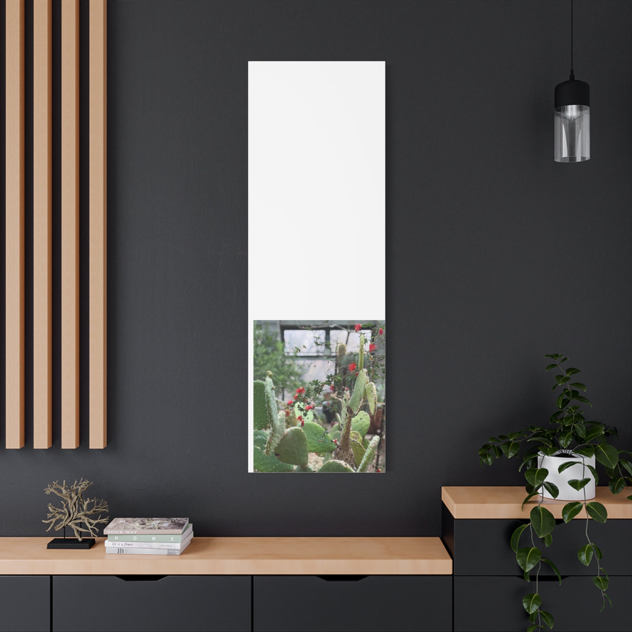 Cactus Wall Art Print, Nature Home Decor, Bohemian Style Artwork, Botanical Gift, Succulent Canvas