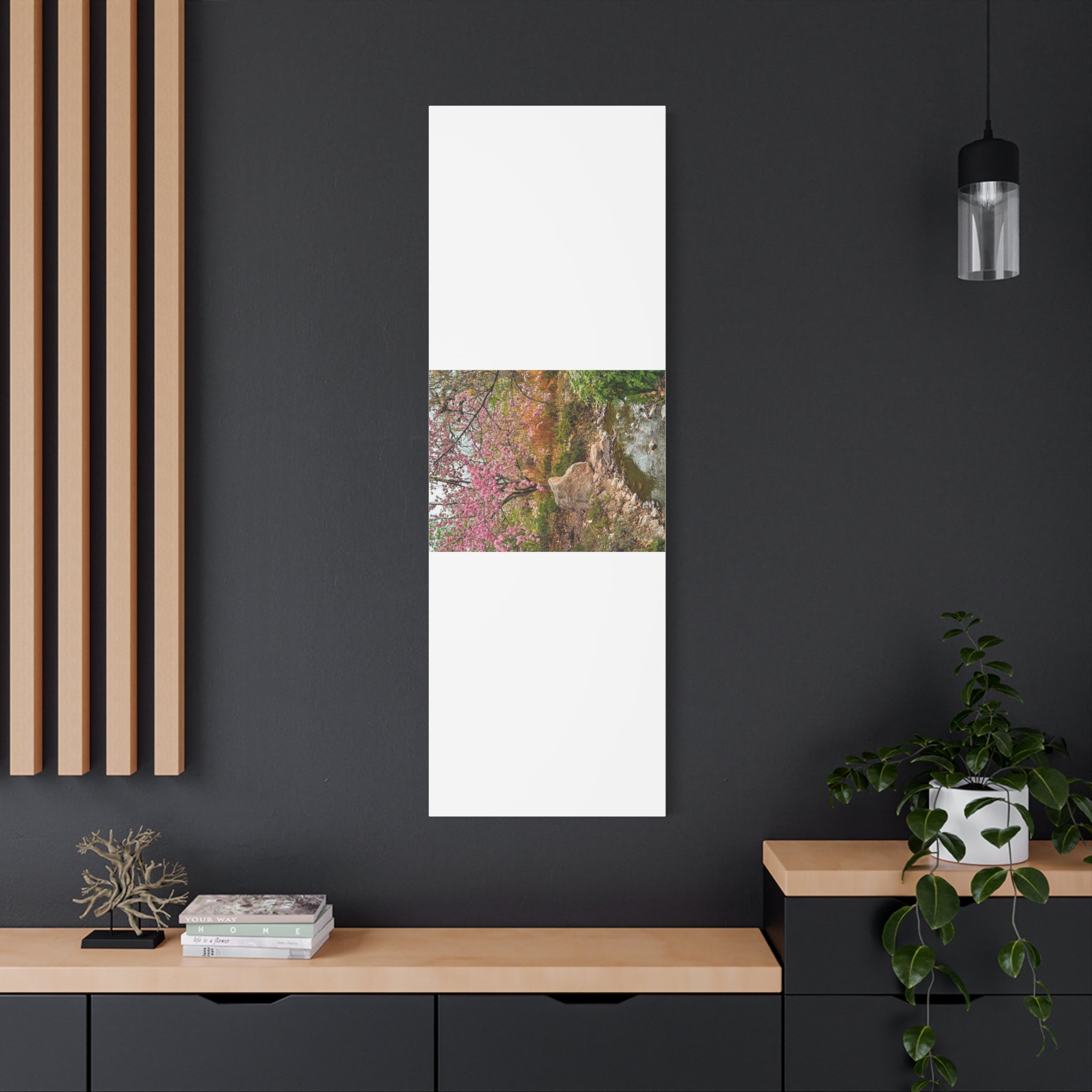 Blossoming Serenity Canvas Print, Floral Wall Art, Nature Decor, Home Aesthetic, Gift Idea for Garden Lovers, Spring Decor