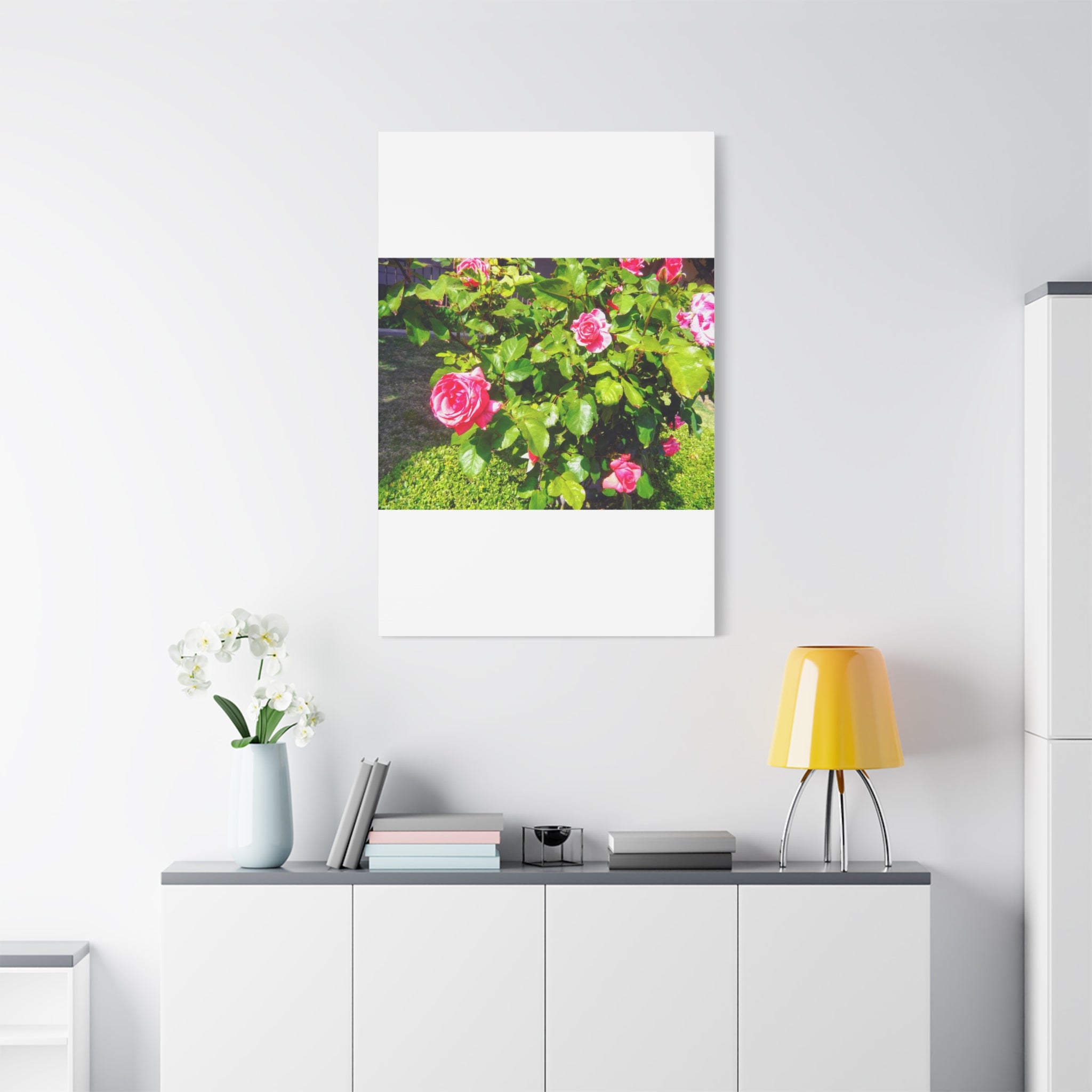 Floral Canvas Wall Art, Pink Rose Decor, Home Gallery Piece, Flower Photography, Garden Wall Decor, Floral Print